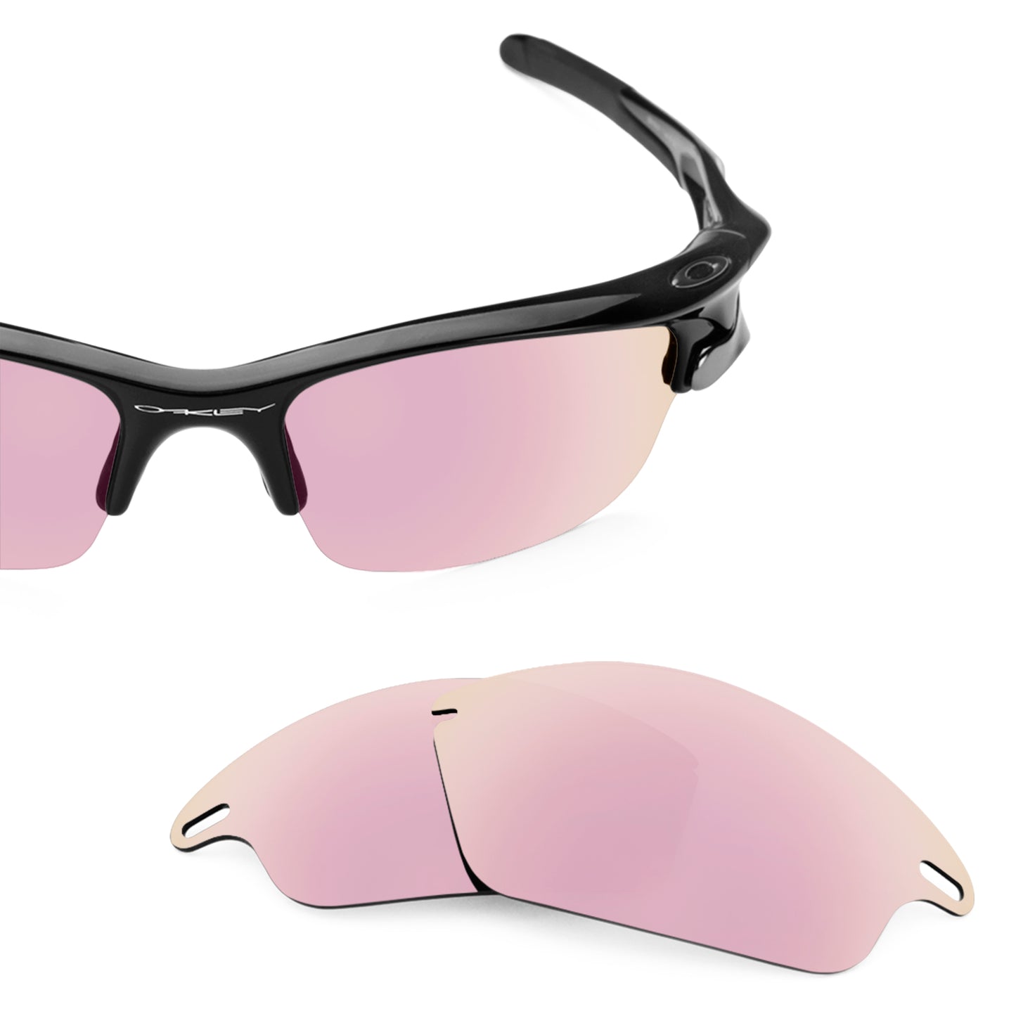Revant replacement lenses for Oakley Fast Jacket Polarized Rose Gold