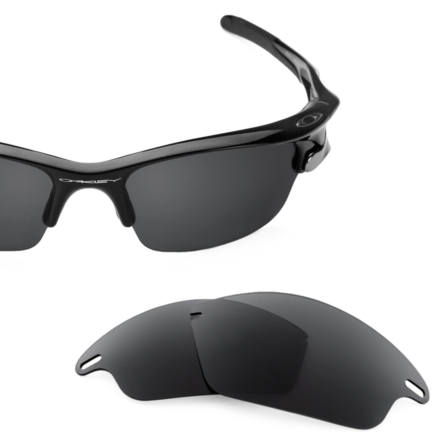 Revant replacement lenses for Oakley Fast Jacket Non-Polarized Stealth Black