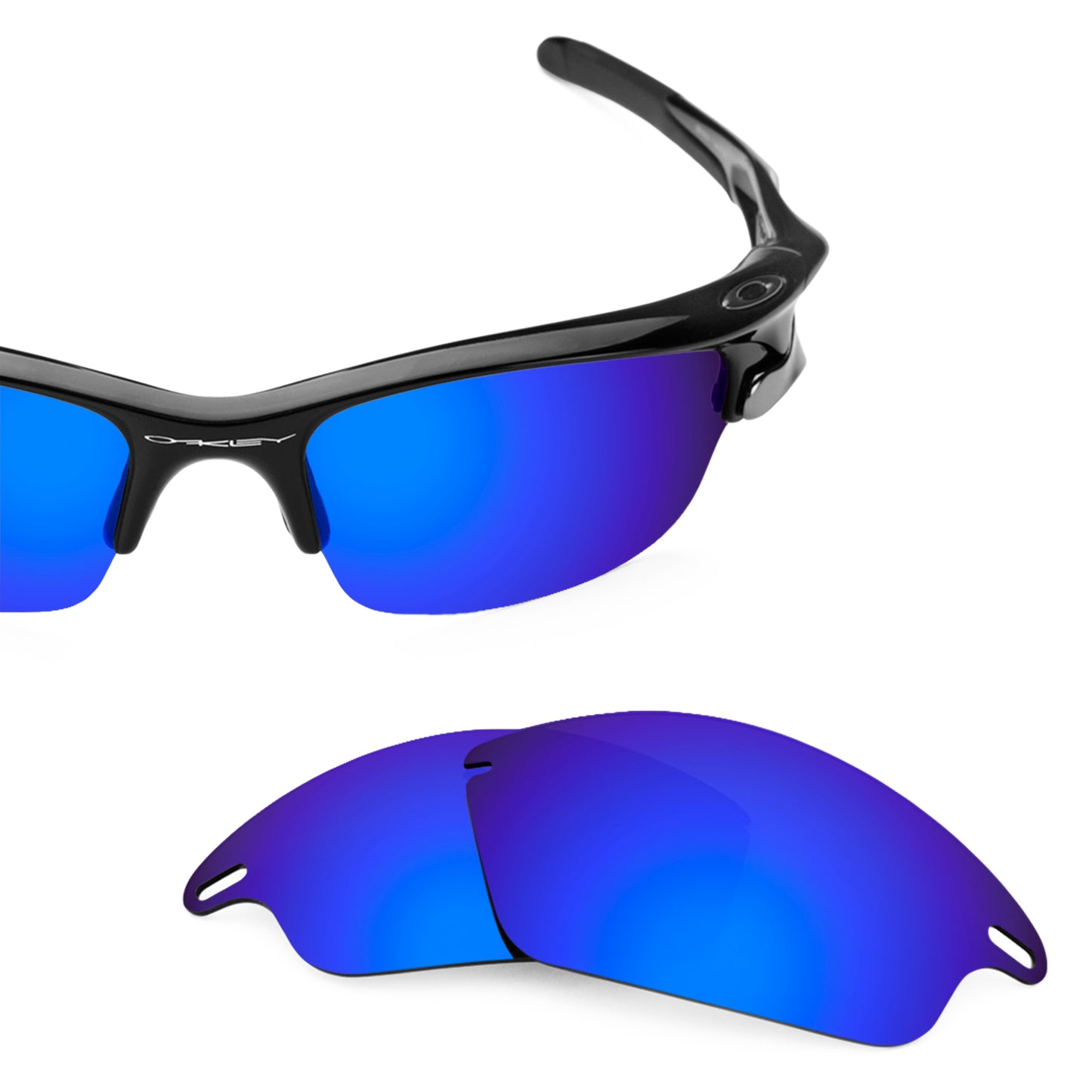 Revant replacement lenses for Oakley Fast Jacket Elite Polarized Tidal Blue