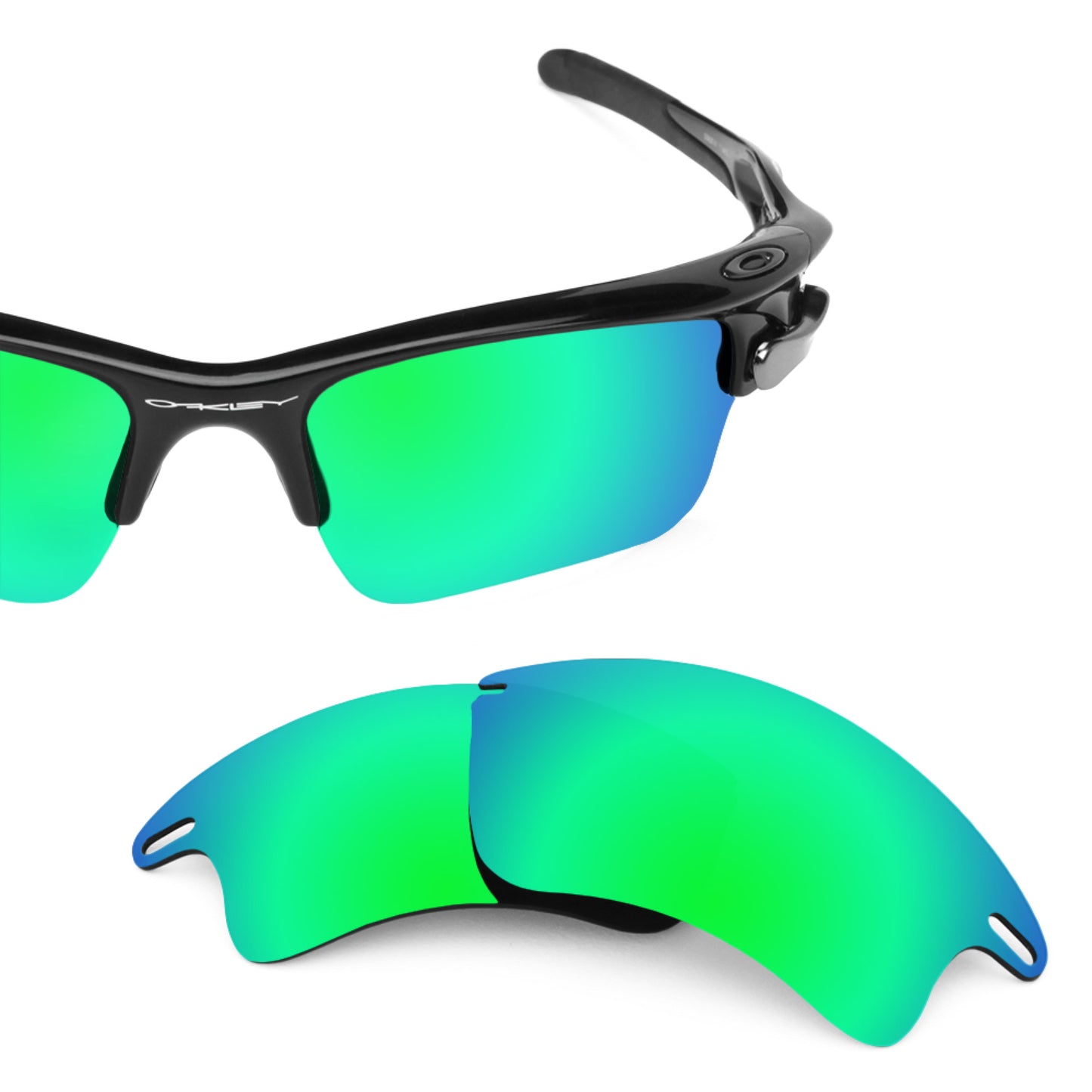 Revant replacement lenses for Oakley Fast Jacket XL Elite Polarized Emerald Green