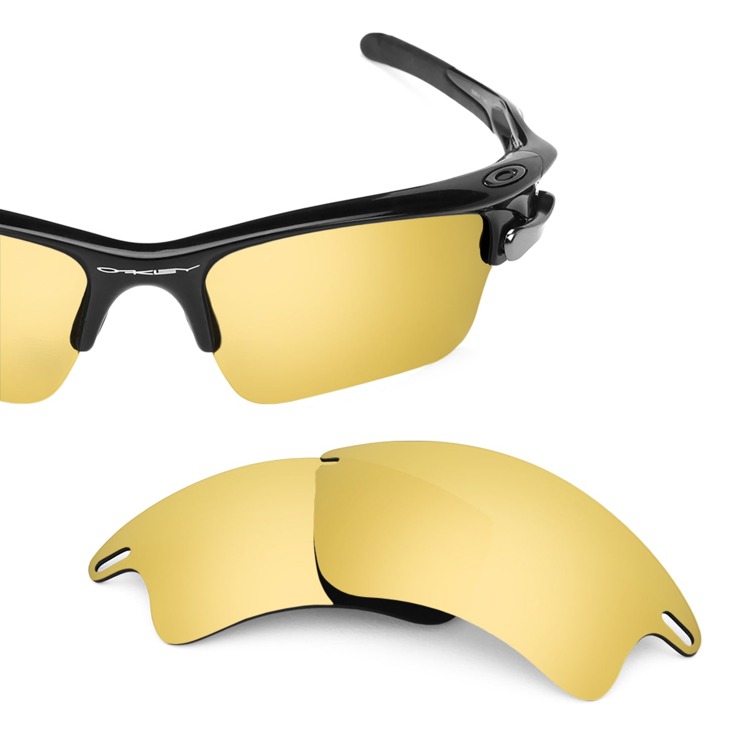 Revant replacement lenses for Oakley Fast Jacket XL Non-Polarized Flare Gold