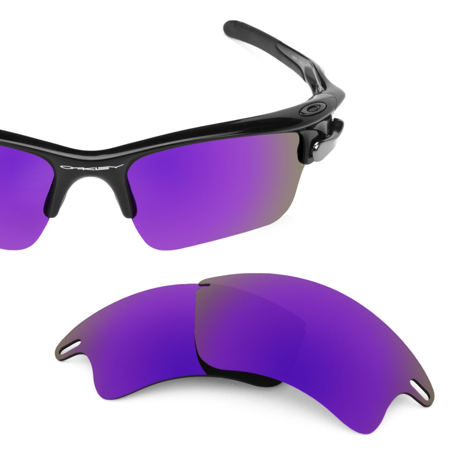 Revant replacement lenses for Oakley Fast Jacket XL Polarized Plasma Purple
