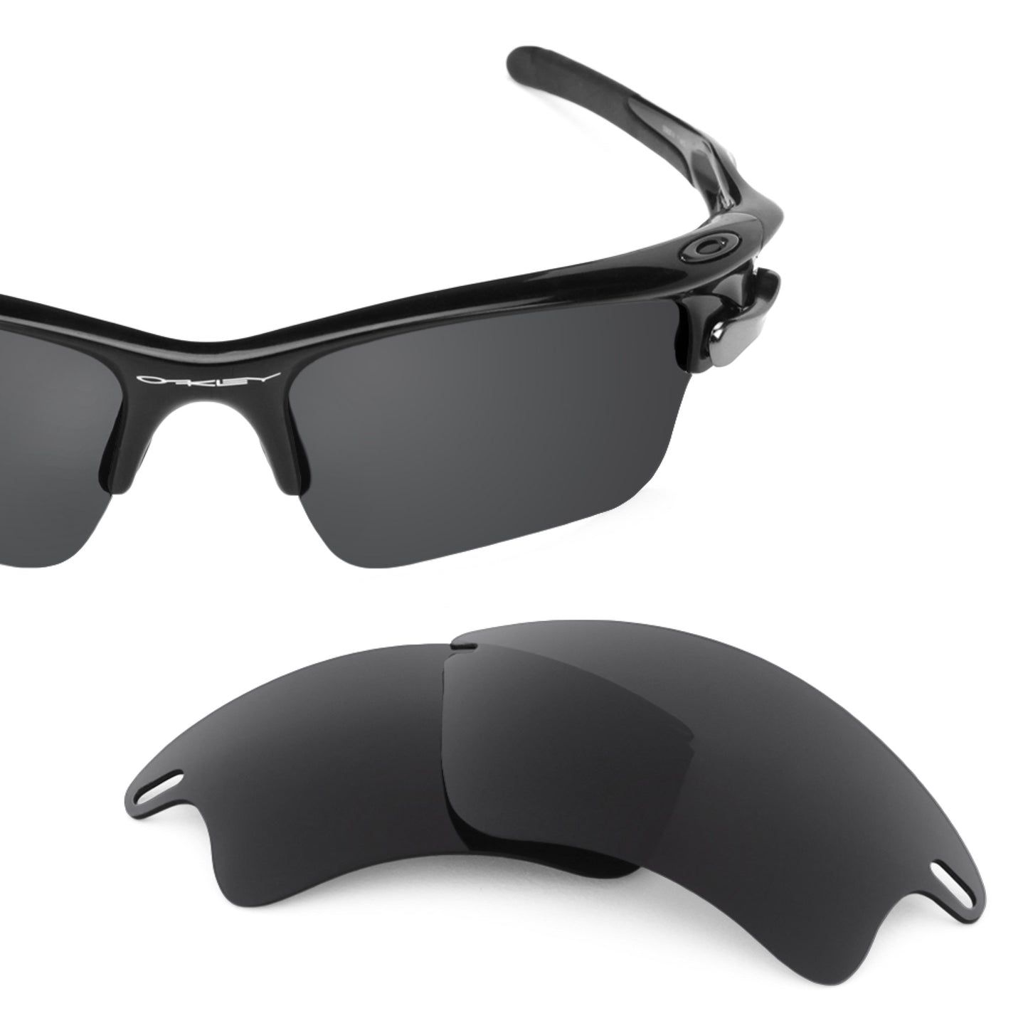 Revant replacement lenses for Oakley Fast Jacket XL Elite Polarized Stealth Black