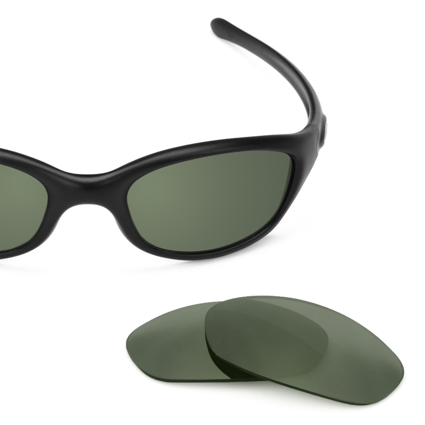 Revant replacement lenses for Oakley Fives 2.0 Non-Polarized Gray Green