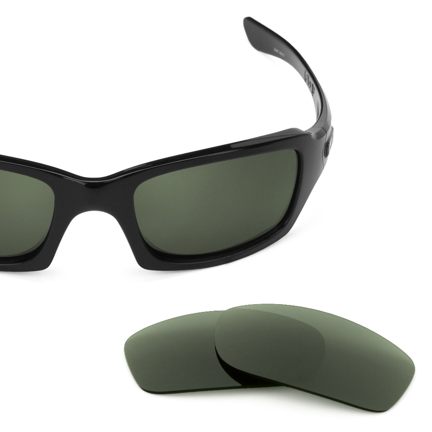 Revant replacement lenses for Oakley Fives 3.0 Polarized Gray Green