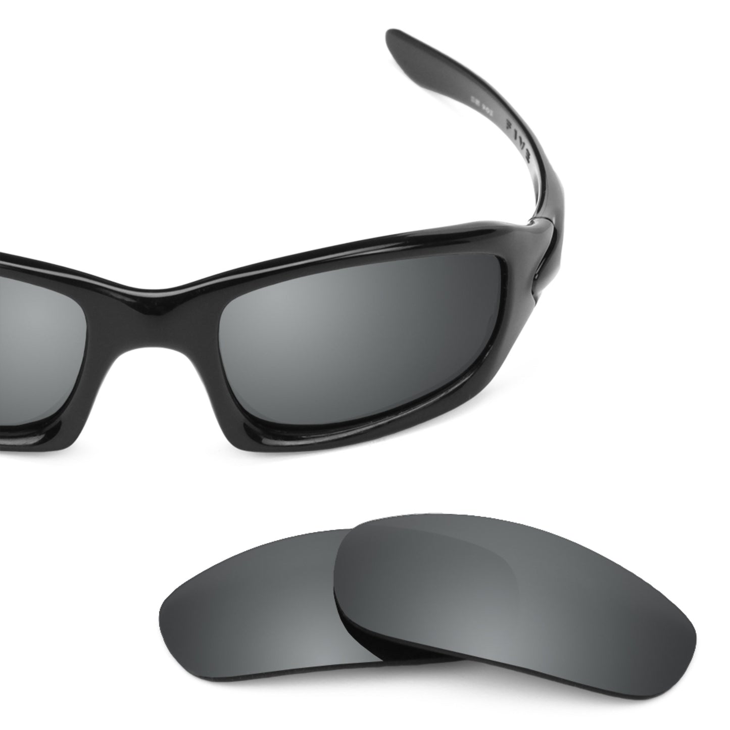 Revant replacement lenses for Oakley Fives 4.0 Polarized Black Chrome