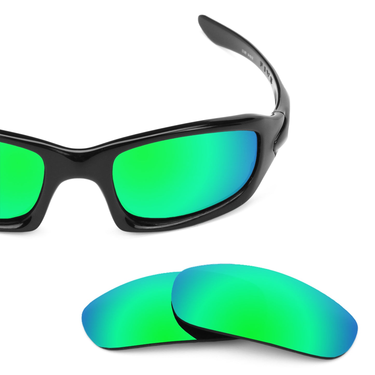 Revant replacement lenses for Oakley Fives 4.0 Elite Polarized Emerald Green