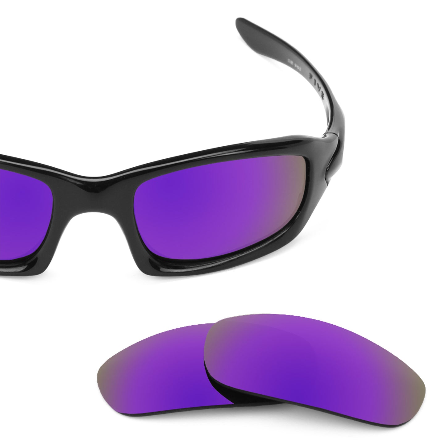 Revant replacement lenses for Oakley Fives 4.0 Elite Polarized Plasma Purple