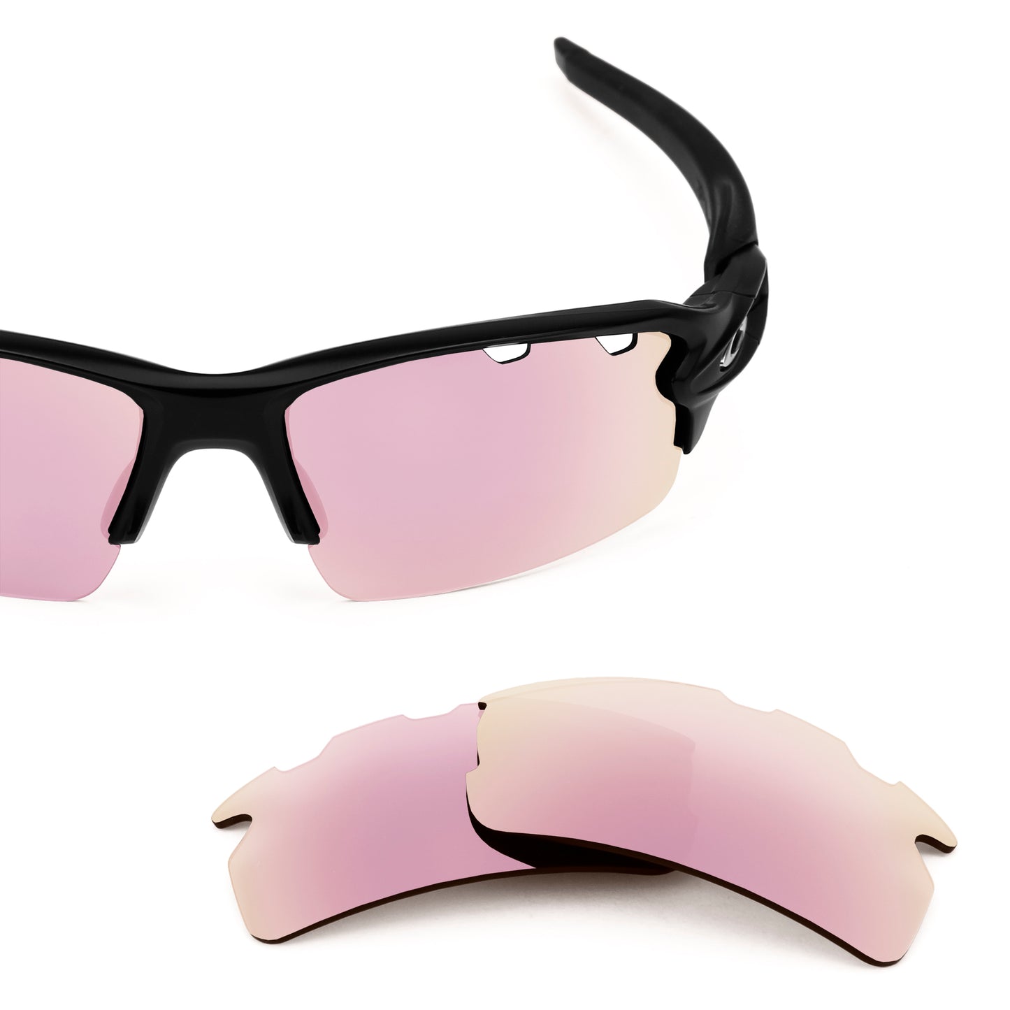 Revant replacement lenses for Oakley Flak 2.0 Vented Non-Polarized Rose Gold