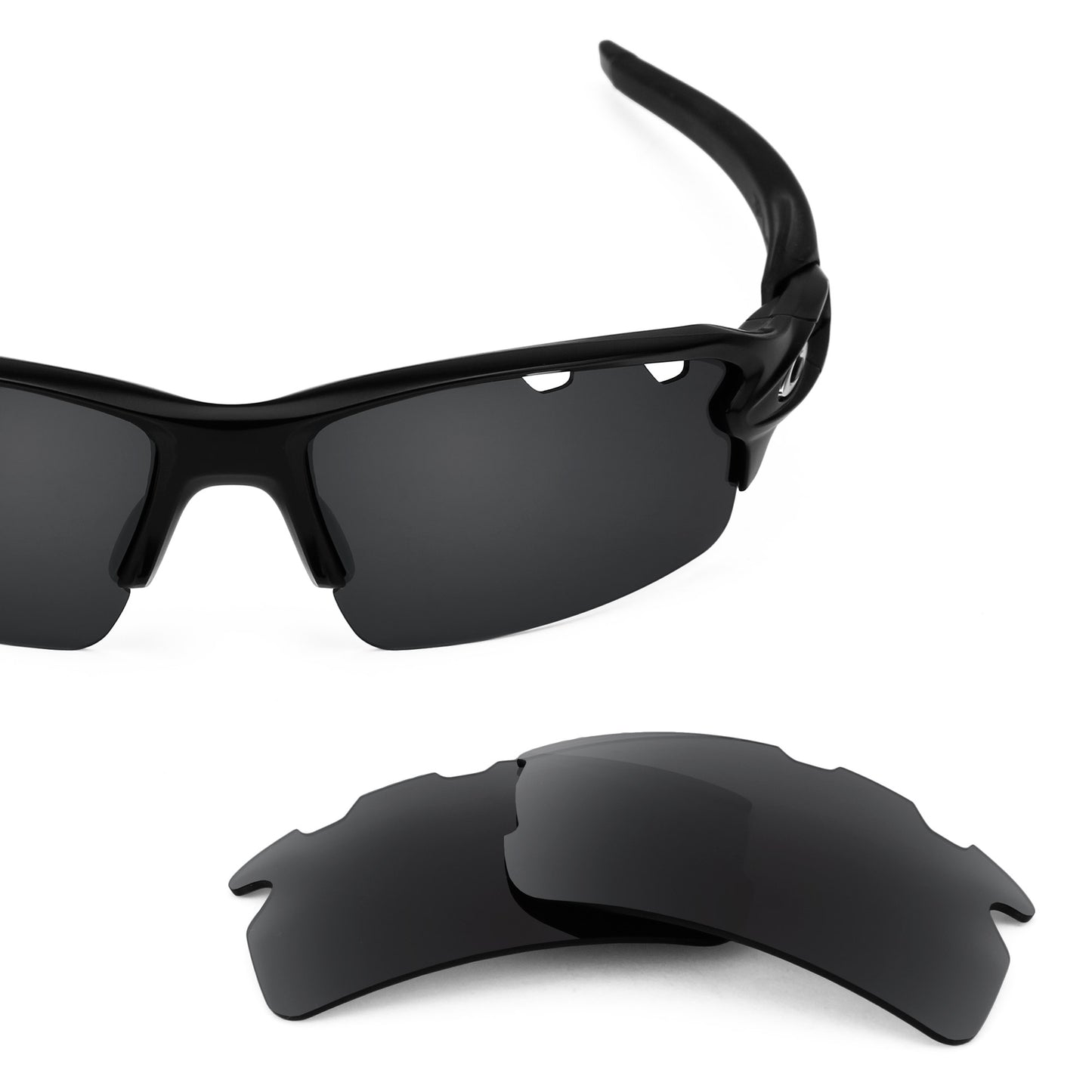Revant replacement lenses for Oakley Flak 2.0 Vented Elite Polarized Stealth Black