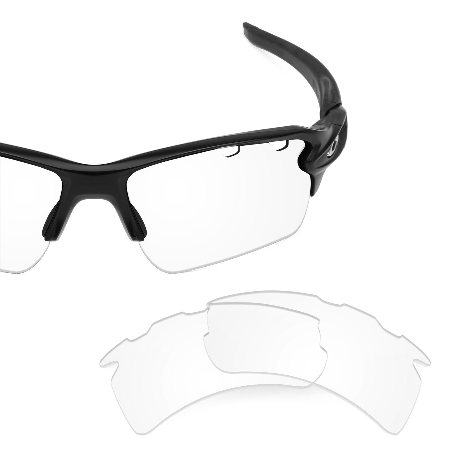 Revant replacement lenses for Oakley Flak 2.0 XL Vented Non-Polarized Crystal Clear