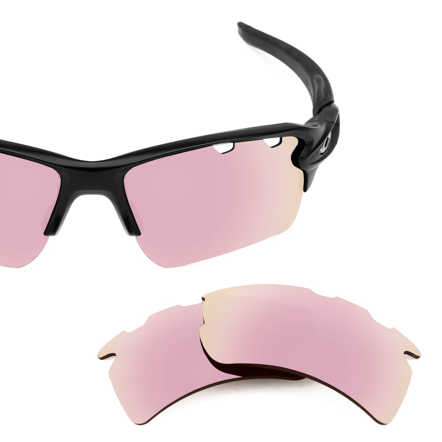 Revant replacement lenses for Oakley Flak 2.0 XL Vented Non-Polarized Rose Gold