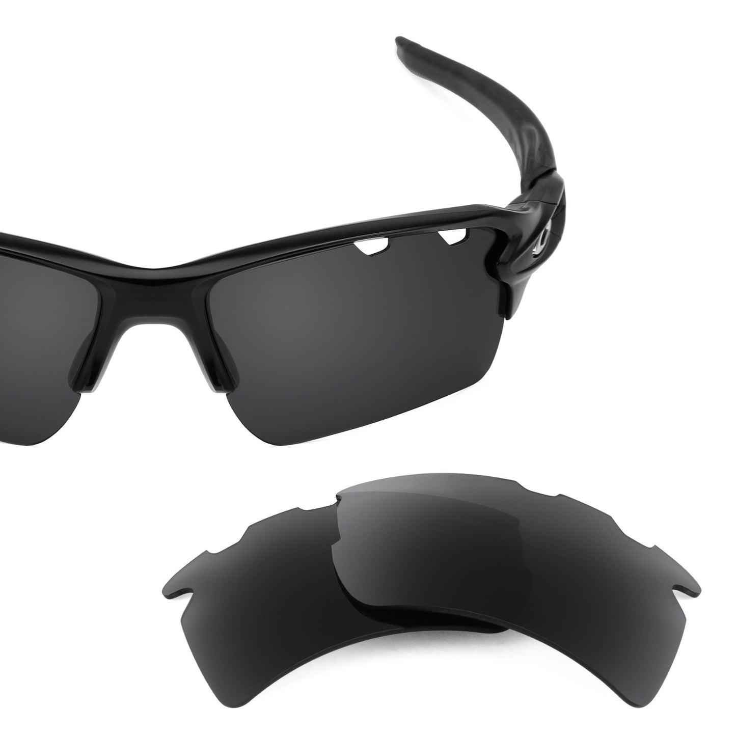 Revant replacement lenses for Oakley Flak 2.0 XL Vented Non-Polarized Stealth Black