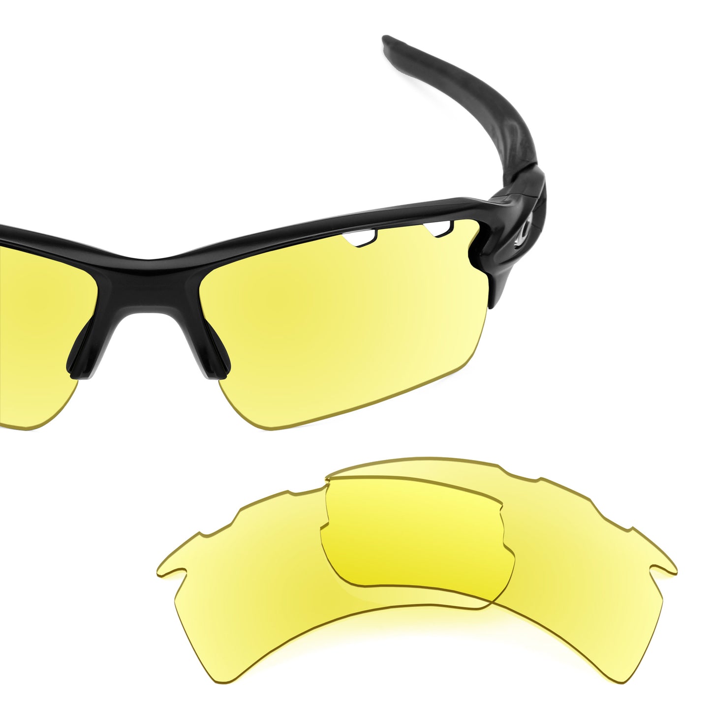 Revant replacement lenses for Oakley Flak 2.0 XL Vented Non-Polarized Tracer Yellow