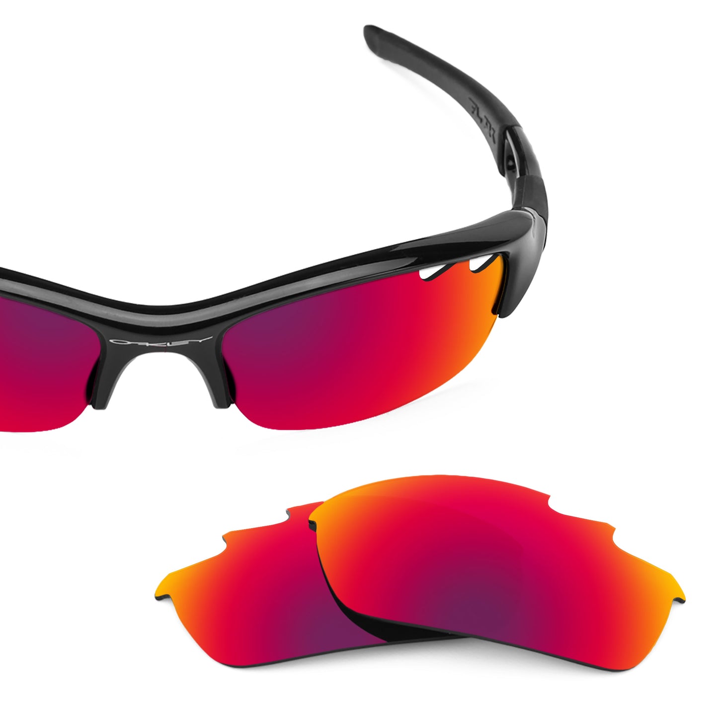 Revant replacement lenses for Oakley Flak Jacket Vented Non-Polarized Midnight Sun