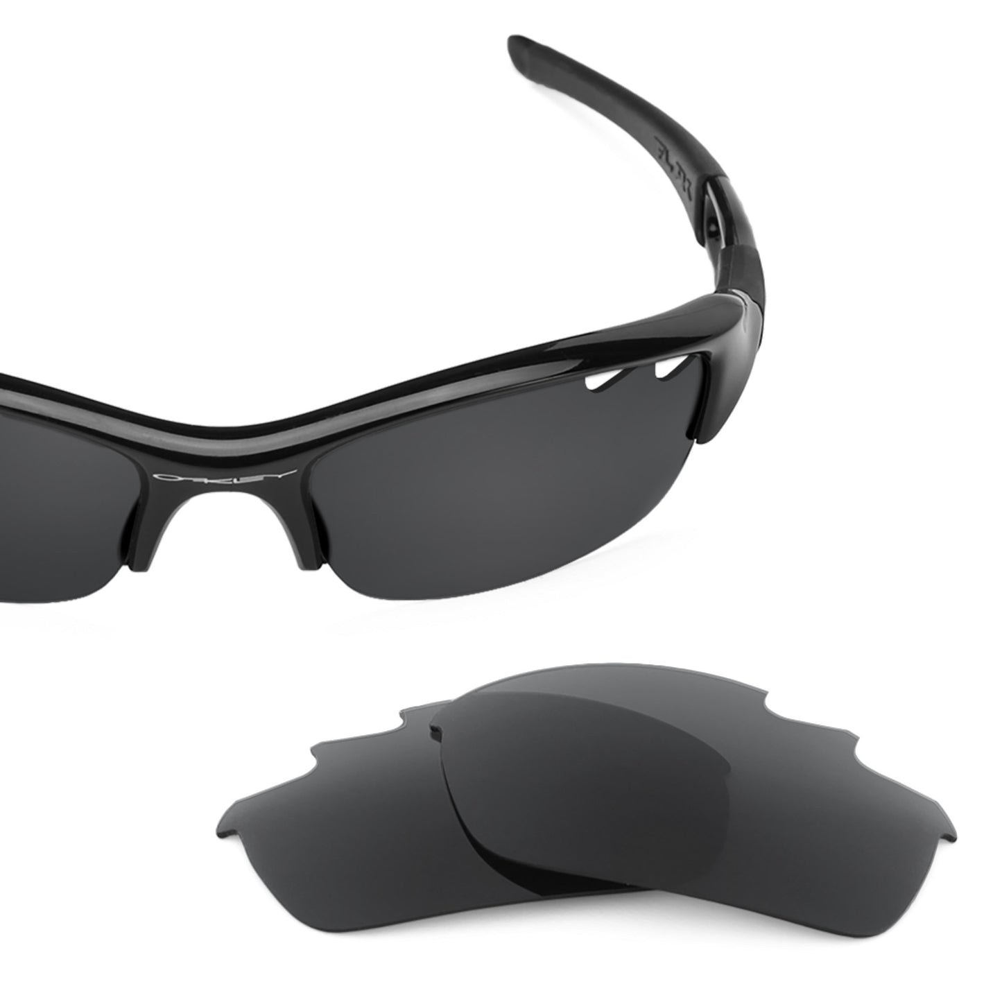 Revant replacement lenses for Oakley Flak Jacket Vented Non-Polarized Stealth Black
