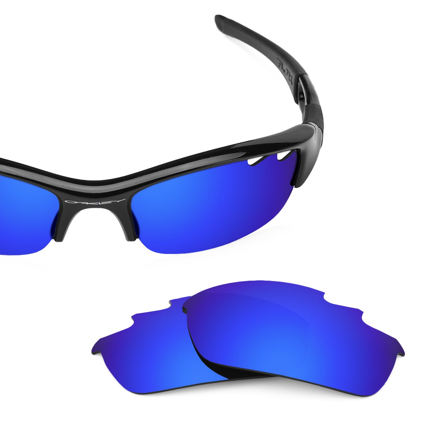 Revant replacement lenses for Oakley Flak Jacket Vented Polarized Tidal Blue