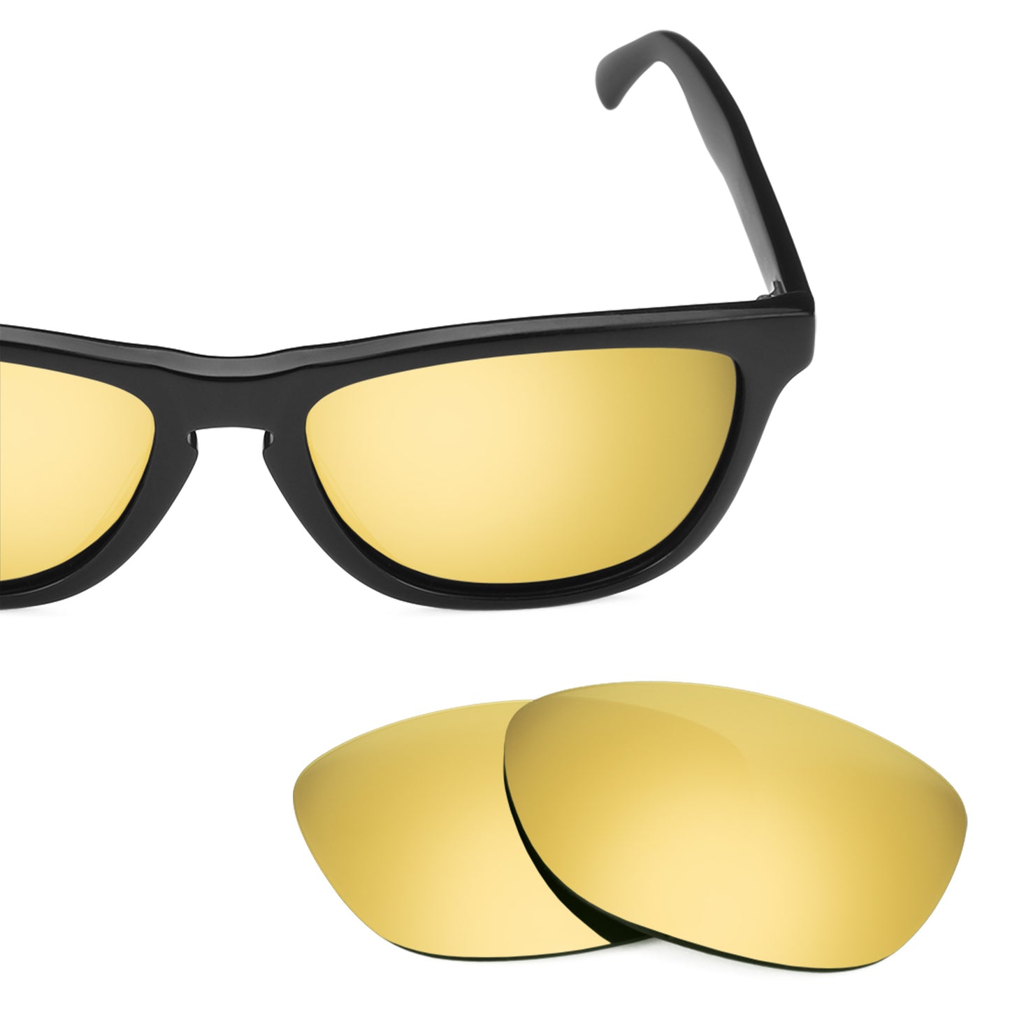 Revant replacement lenses for Oakley Frogskins LX Elite Polarized Flare Gold