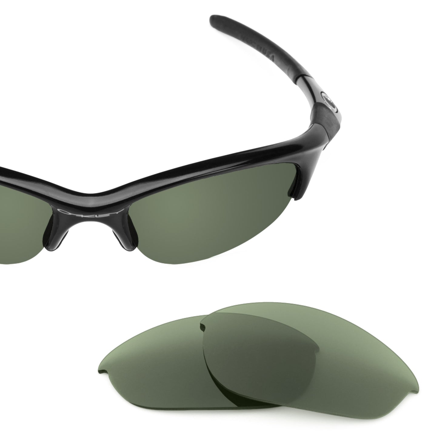 Revant replacement lenses for Oakley Half Jacket (Low Bridge Fit) Non-Polarized Gray Green