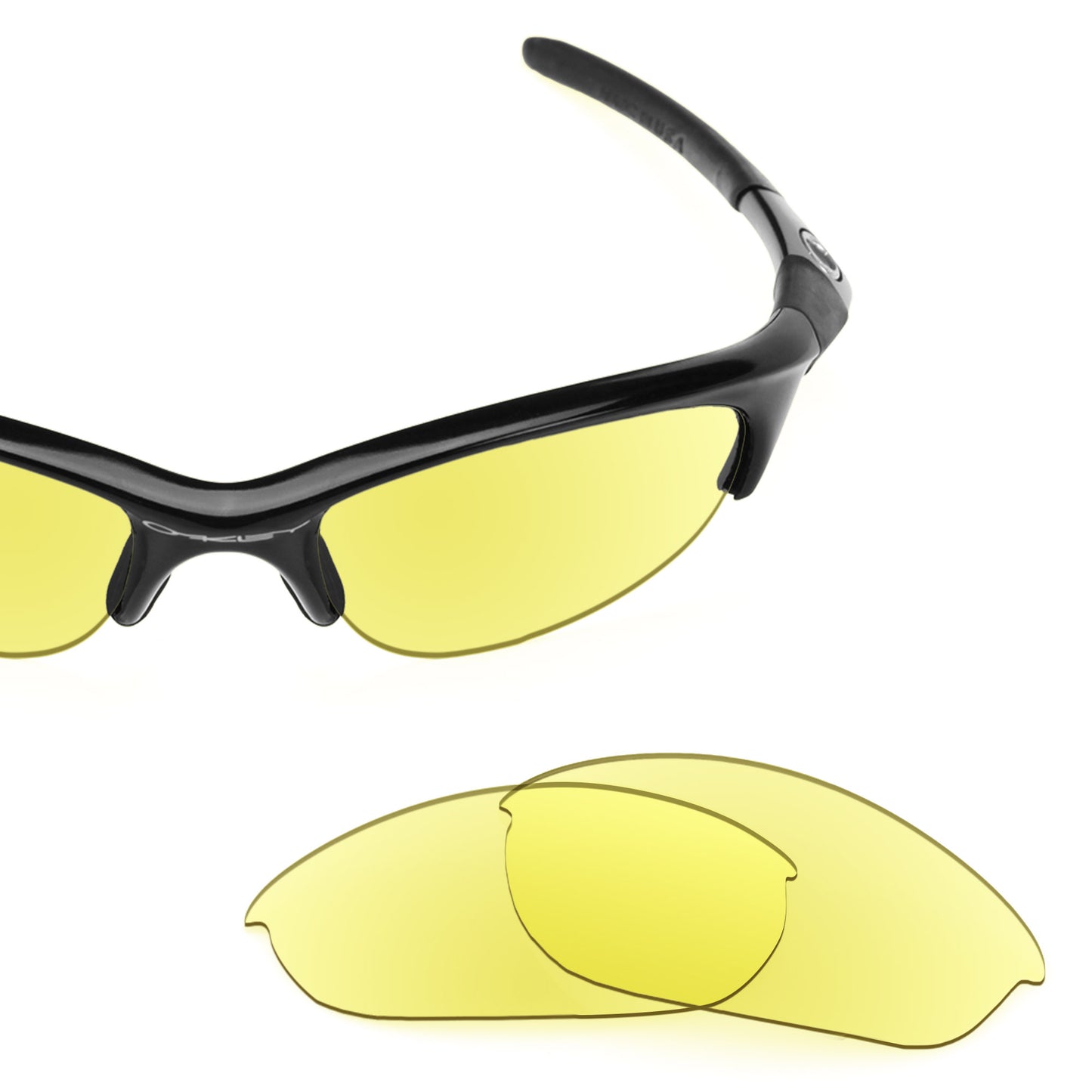 Revant replacement lenses for Oakley Half Jacket (Low Bridge Fit) Non-Polarized Tracer Yellow