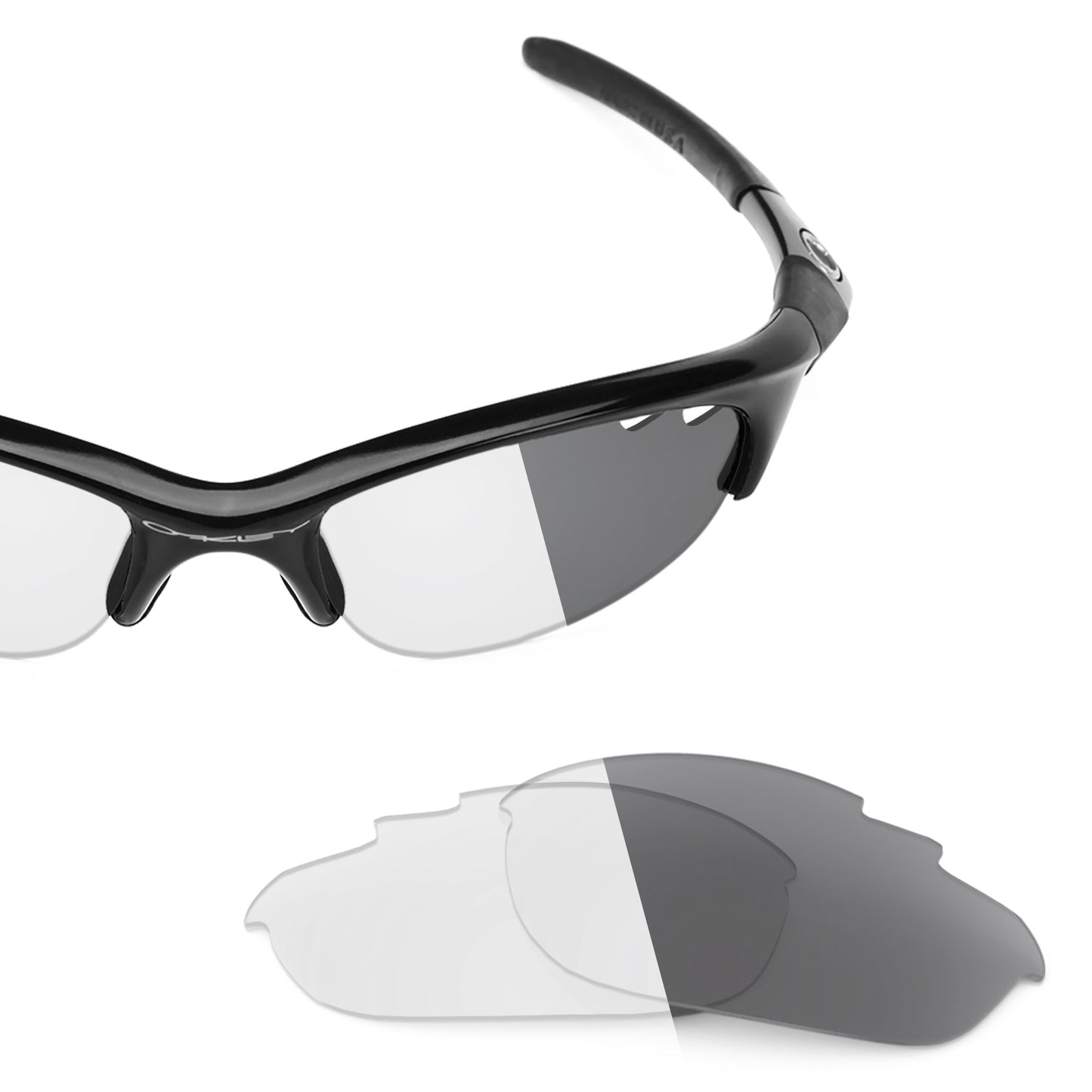 Revant replacement lenses for Oakley Half Jacket Vented Non-Polarized Adapt Gray Photochromic