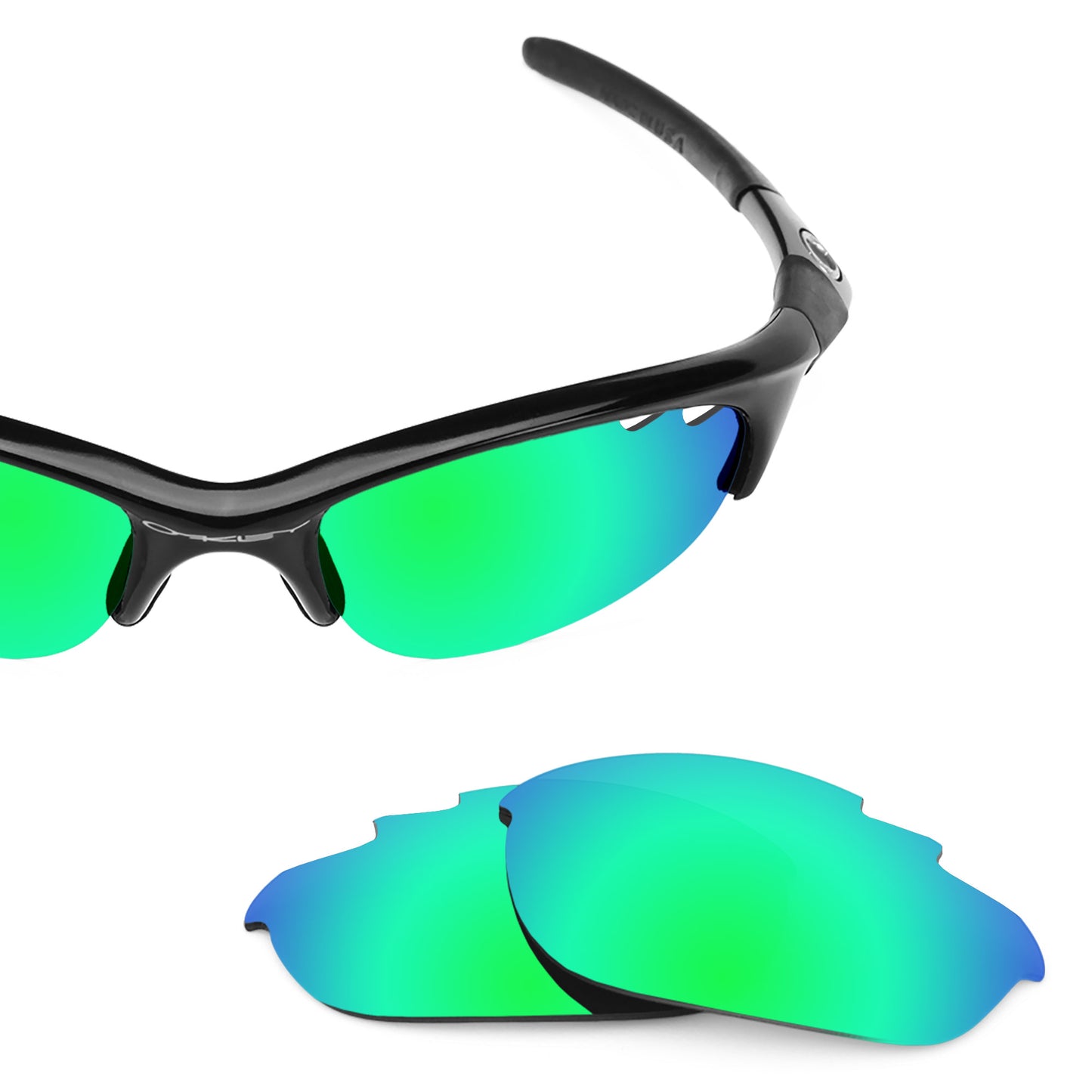 Revant replacement lenses for Oakley Half Jacket Vented Elite Polarized Emerald Green