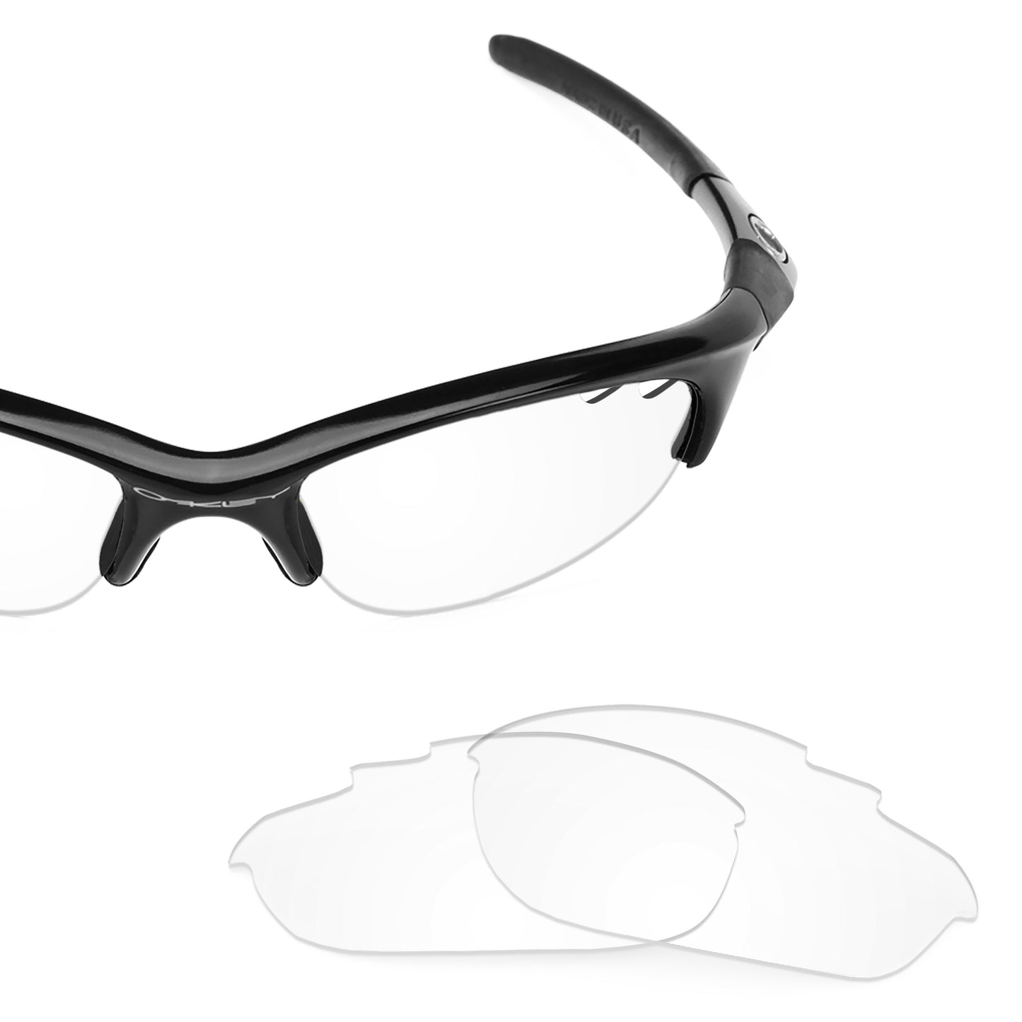Revant replacement lenses for Oakley Half Jacket Vented (Low Bridge Fit) Non-Polarized Crystal Clear