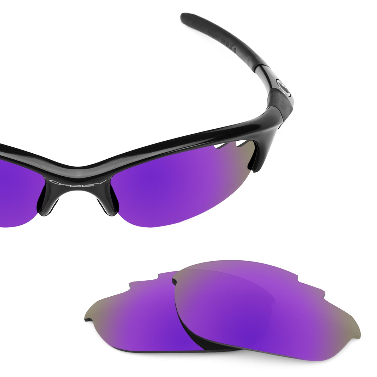 Revant replacement lenses for Oakley Half Jacket Vented (Low Bridge Fit) Non-Polarized Plasma Purple