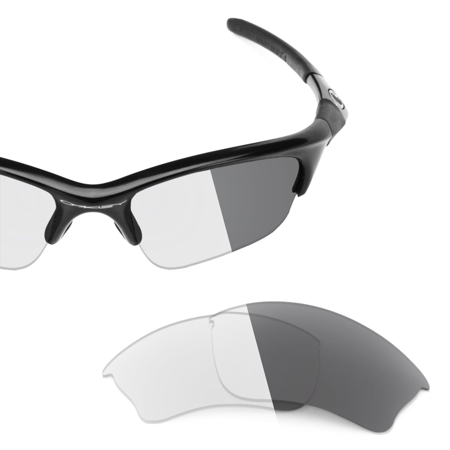Revant replacement lenses for Oakley Half Jacket XLJ Non-Polarized Adapt Gray Photochromic