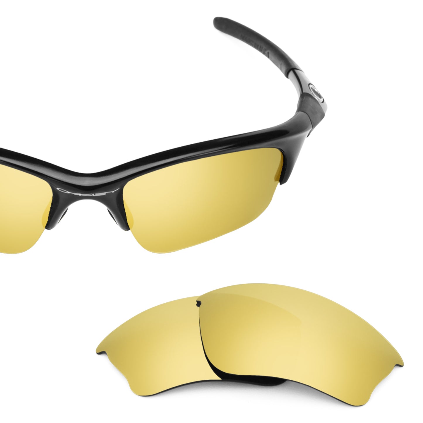 Revant replacement lenses for Oakley Half Jacket XLJ Non-Polarized Flare Gold