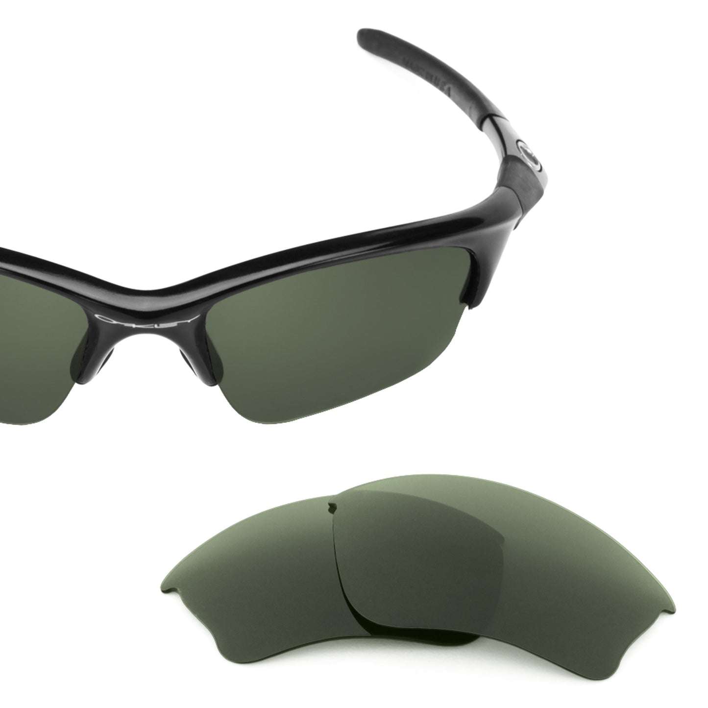 Revant replacement lenses for Oakley Half Jacket XLJ Non-Polarized Gray Green