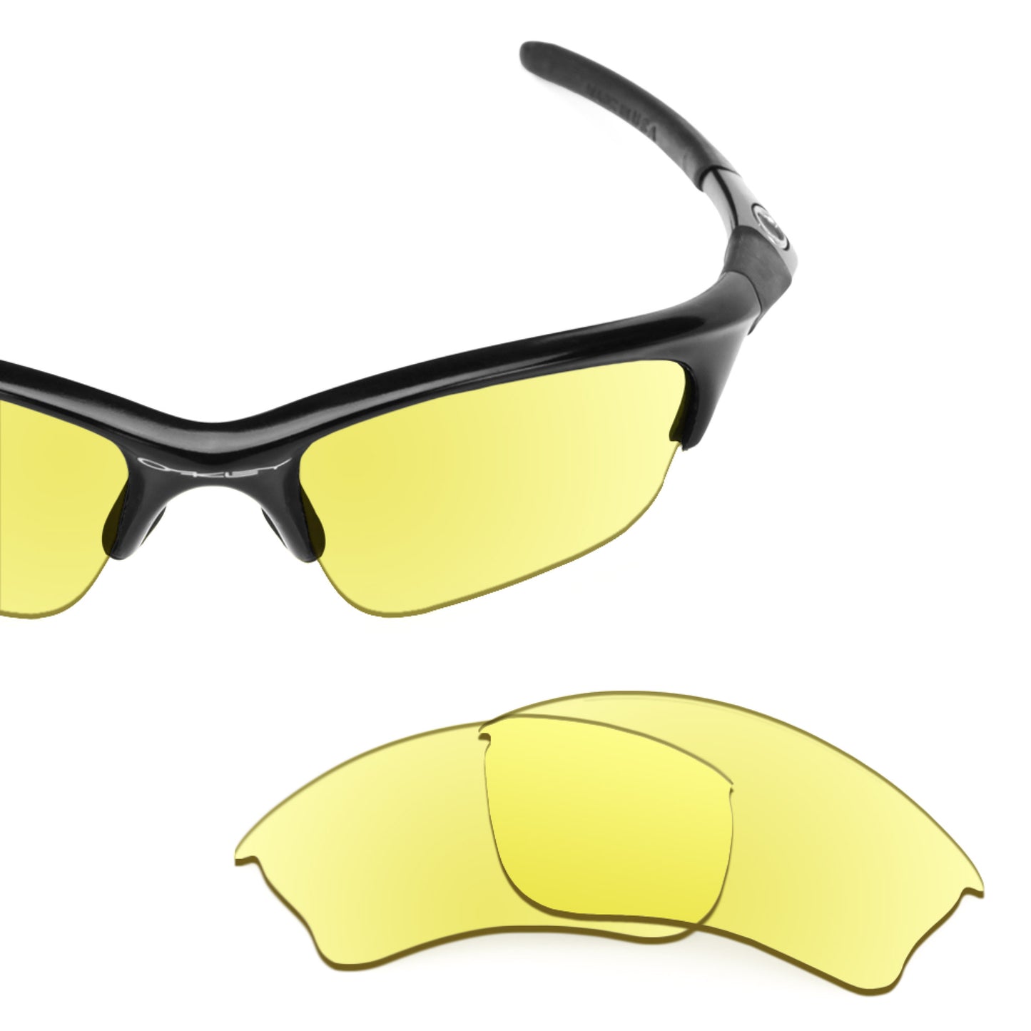 Revant replacement lenses for Oakley Half Jacket XLJ Non-Polarized Tracer Yellow