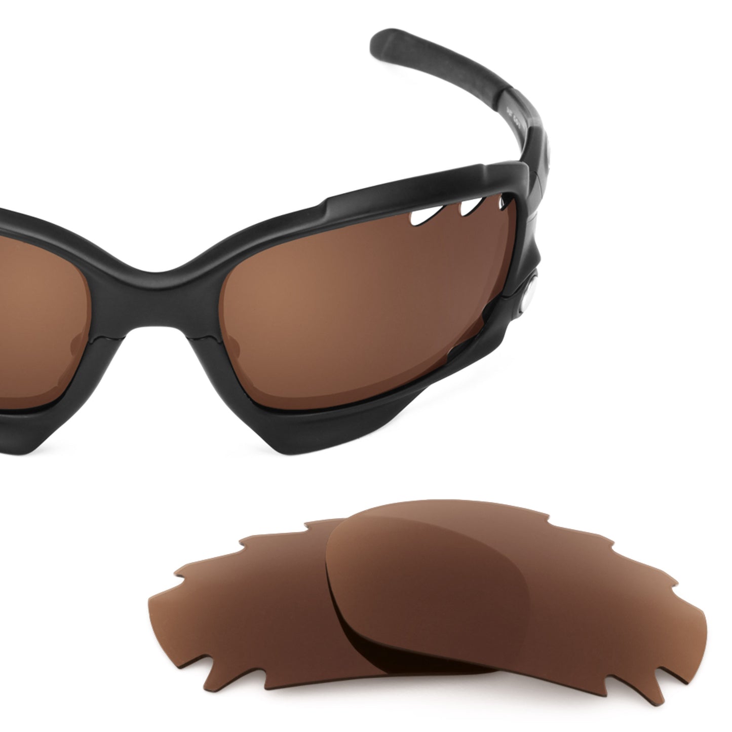 Revant replacement lenses for Oakley Jawbone Vented (Low Bridge Fit) Polarized Dark Brown