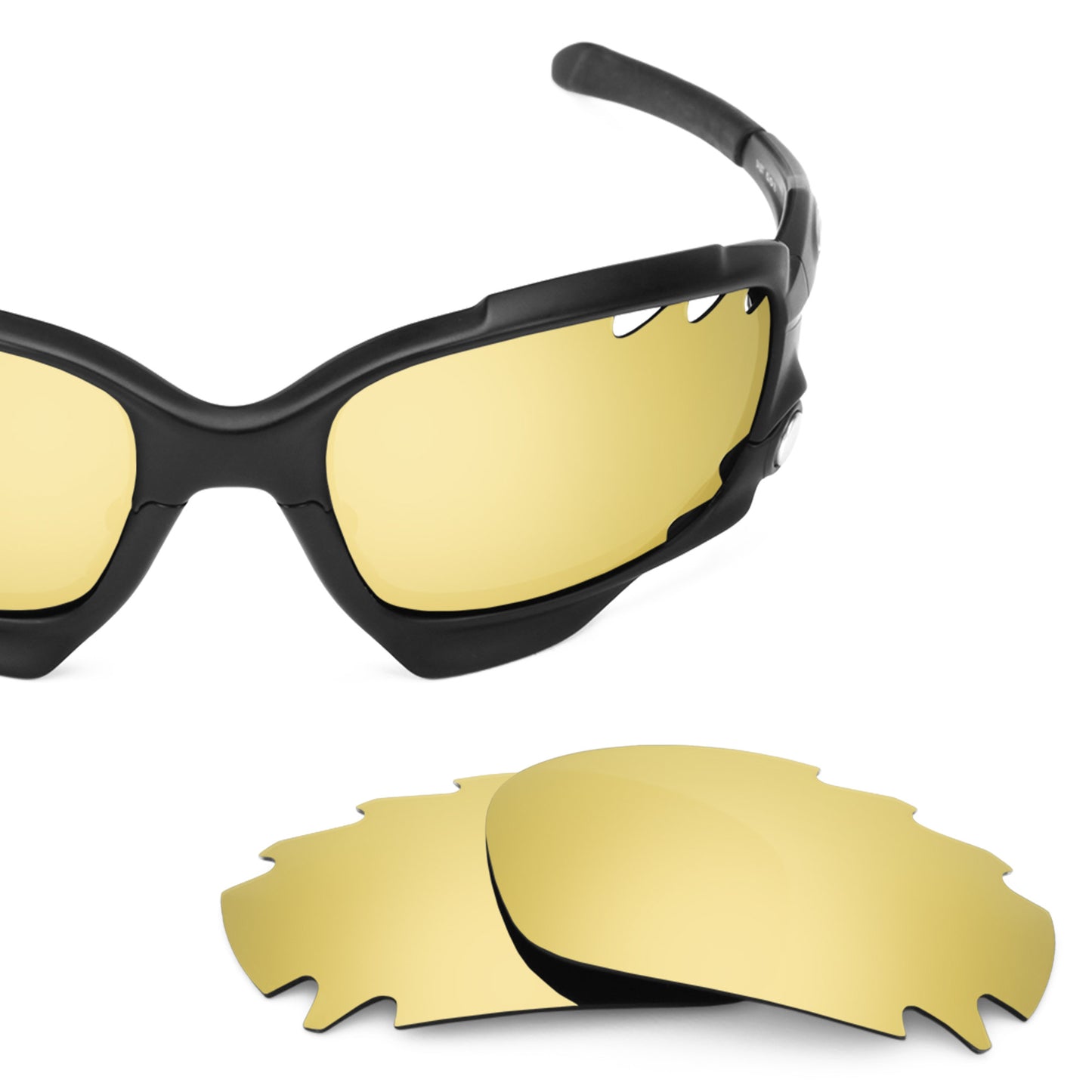 Revant replacement lenses for Oakley Jawbone Vented (Low Bridge Fit) Elite Polarized Flare Gold