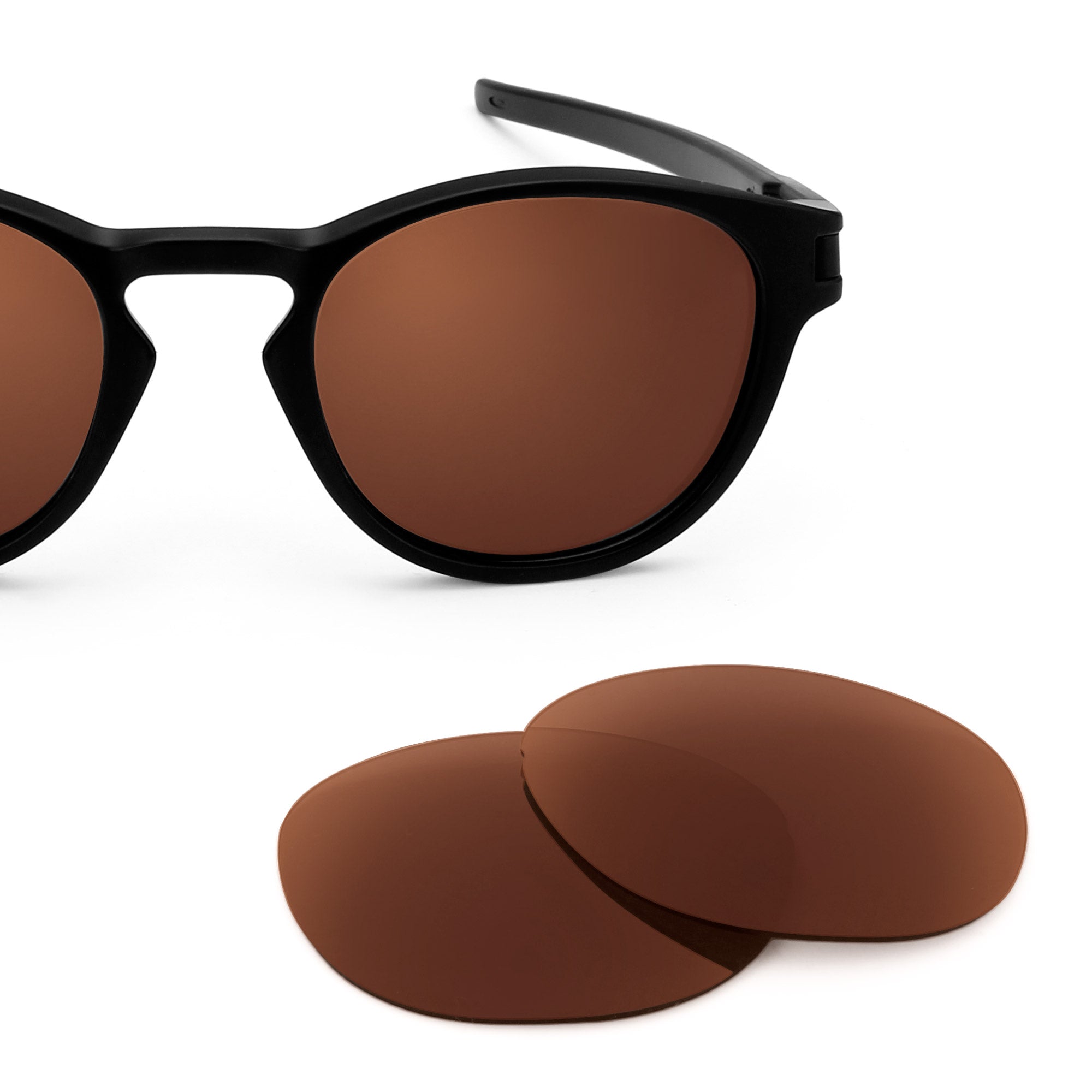 Revant replacement lenses for Oakley Latch Polarized Dark Brown