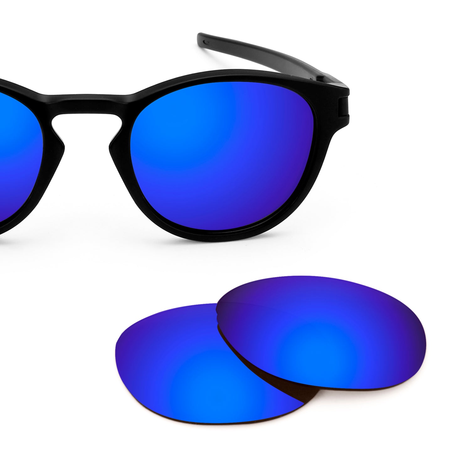 Revant replacement lenses for Oakley Latch (Low Bridge Fit) Elite Polarized Tidal Blue