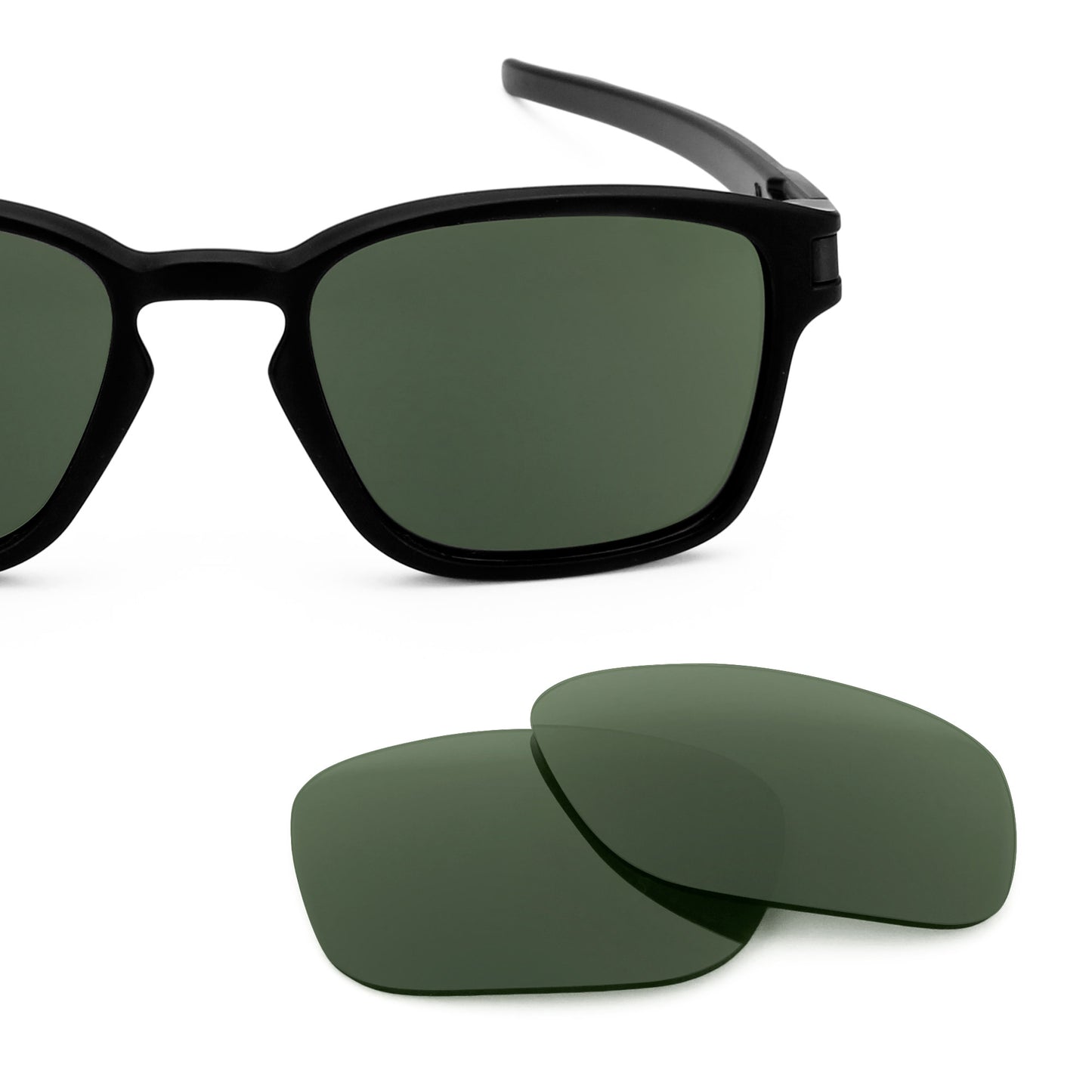 Revant replacement lenses for Oakley Latch Square Non-Polarized Gray Green