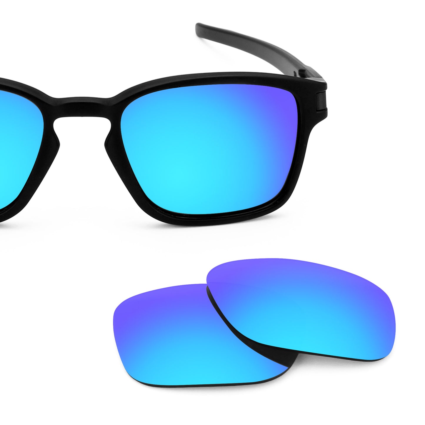 Revant replacement lenses for Oakley Latch Square Non-Polarized Ice Blue