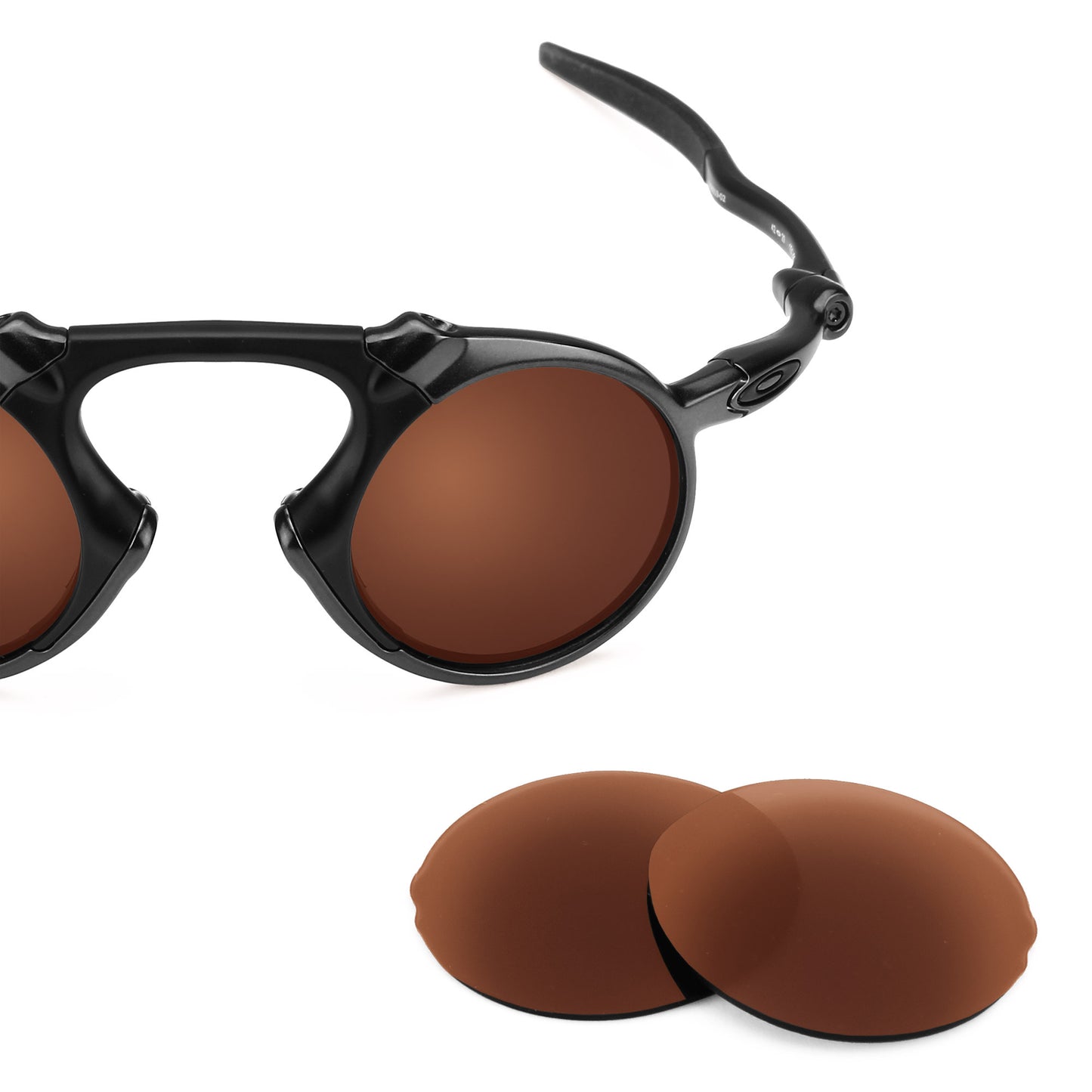 Revant replacement lenses for Oakley Madman Polarized Dark Brown