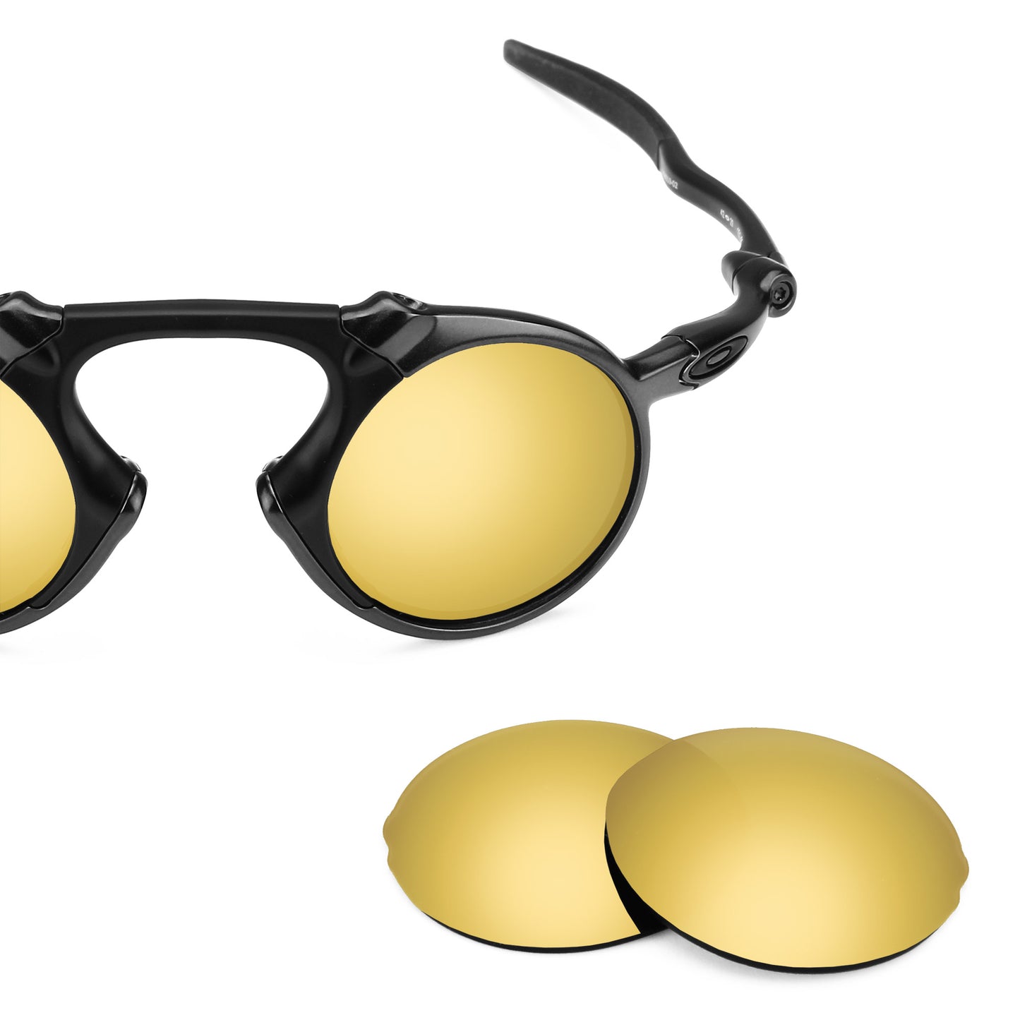 Revant replacement lenses for Oakley Madman Elite Polarized Flare Gold