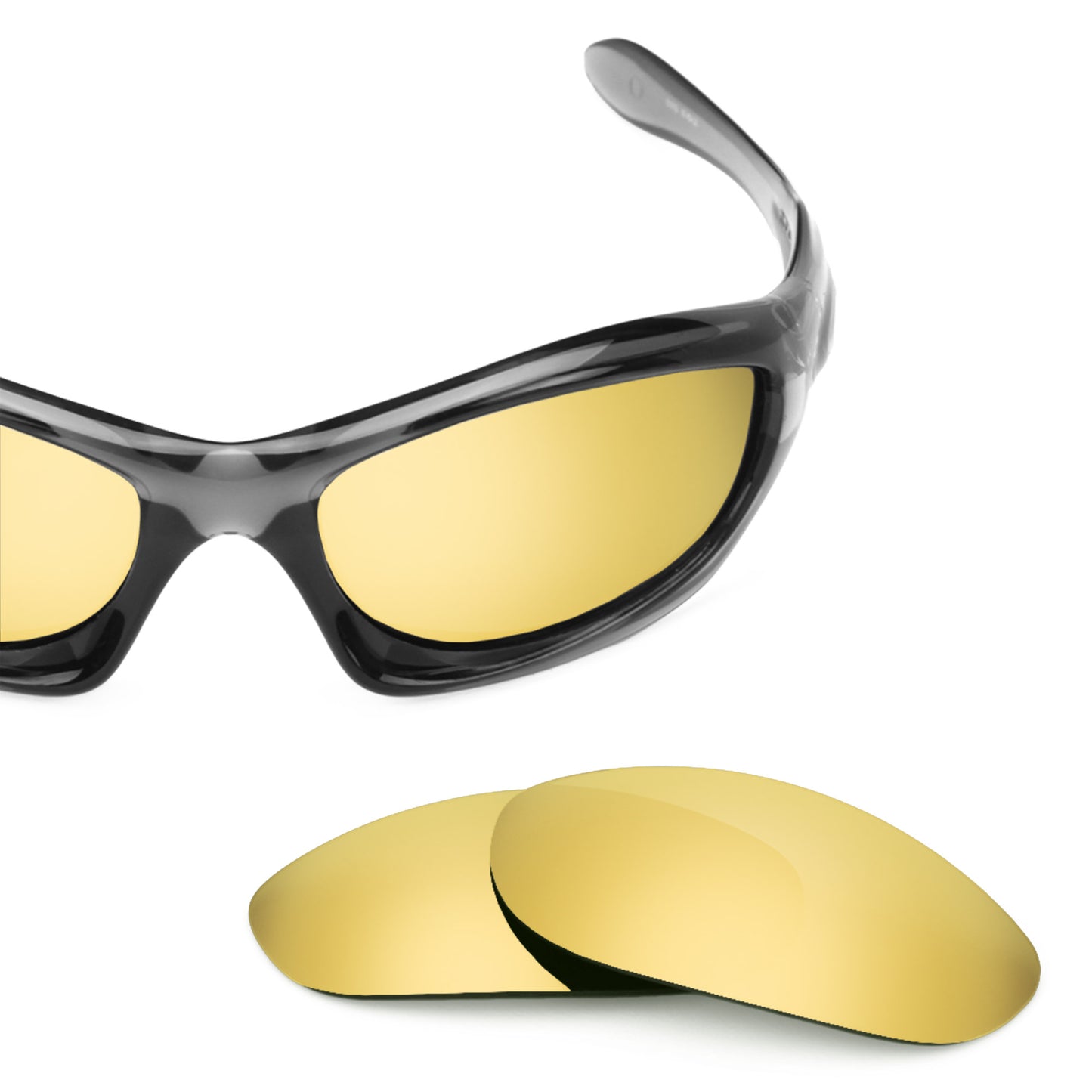 Revant replacement lenses for Oakley Monster Dog Elite Polarized Flare Gold