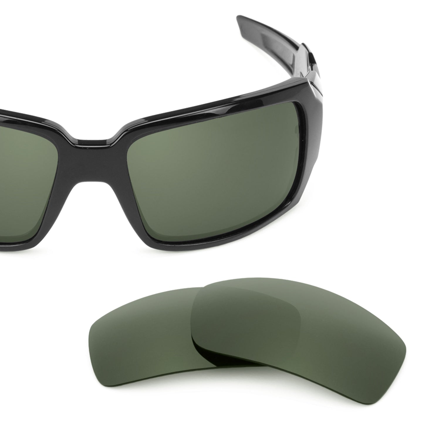 Revant replacement lenses for Oakley Oil Drum Elite Polarized Gray Green