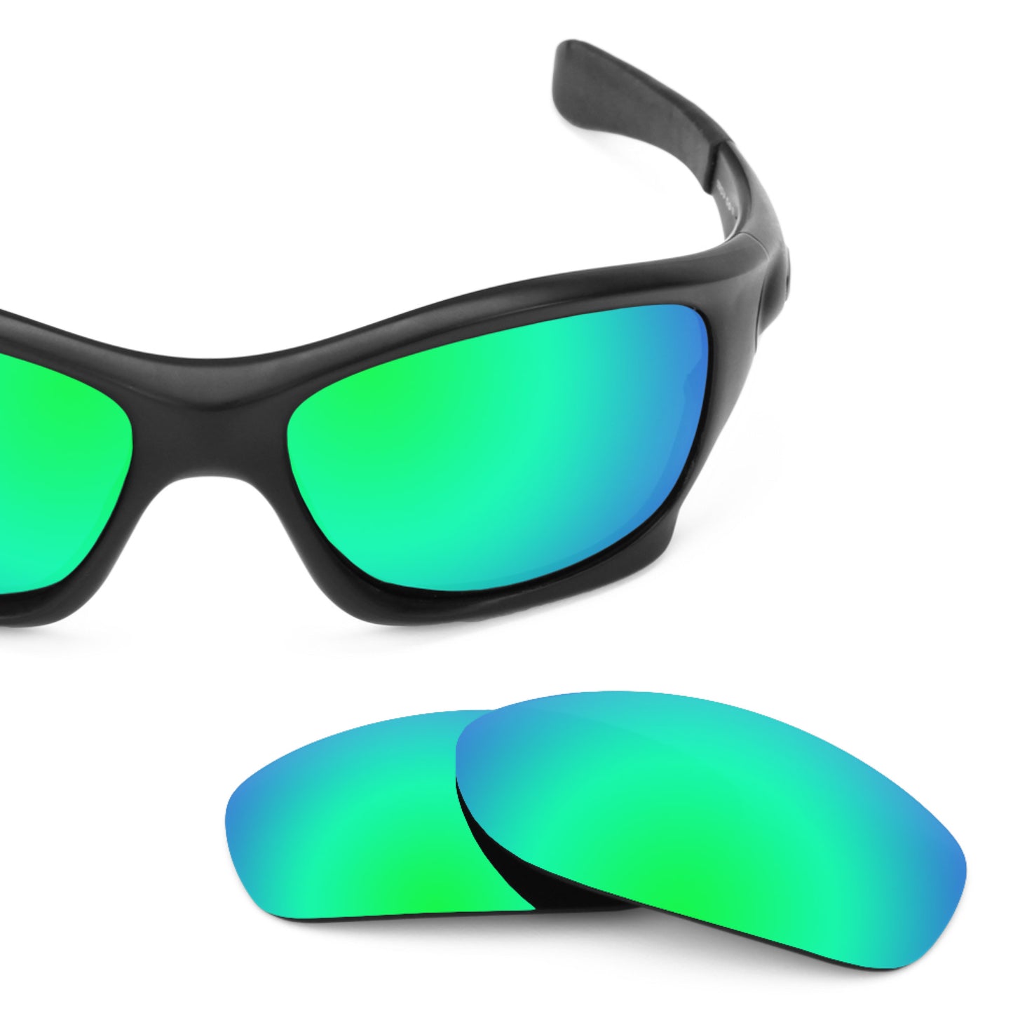 Revant replacement lenses for Oakley Pit Bull (Low Bridge Fit) Polarized Emerald Green