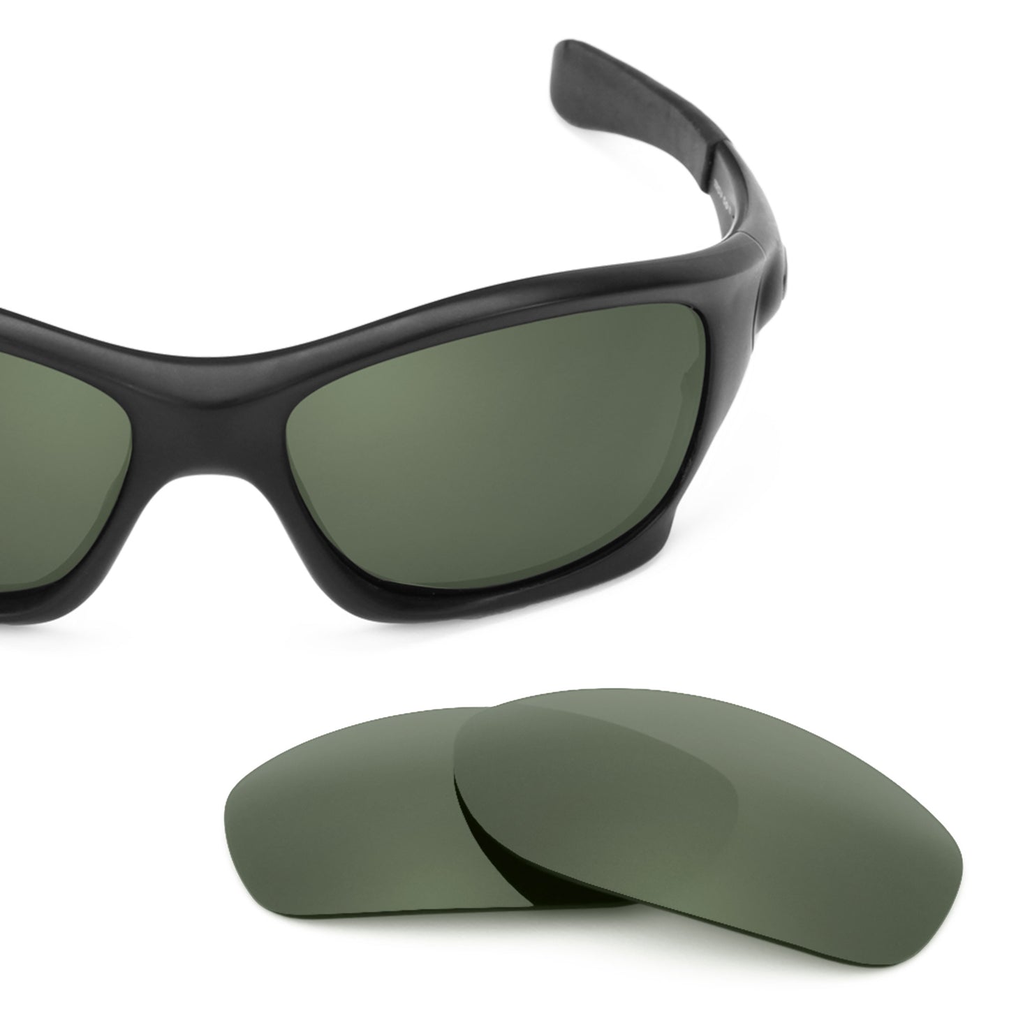 Revant replacement lenses for Oakley Pit Bull (Low Bridge Fit) Polarized Gray Green
