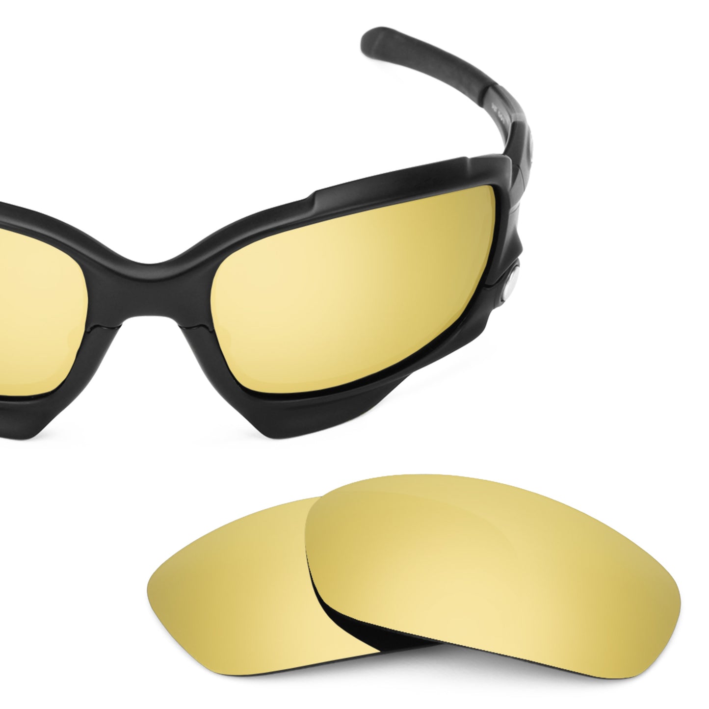 Revant replacement lenses for Oakley Racing Jacket Polarized Flare Gold