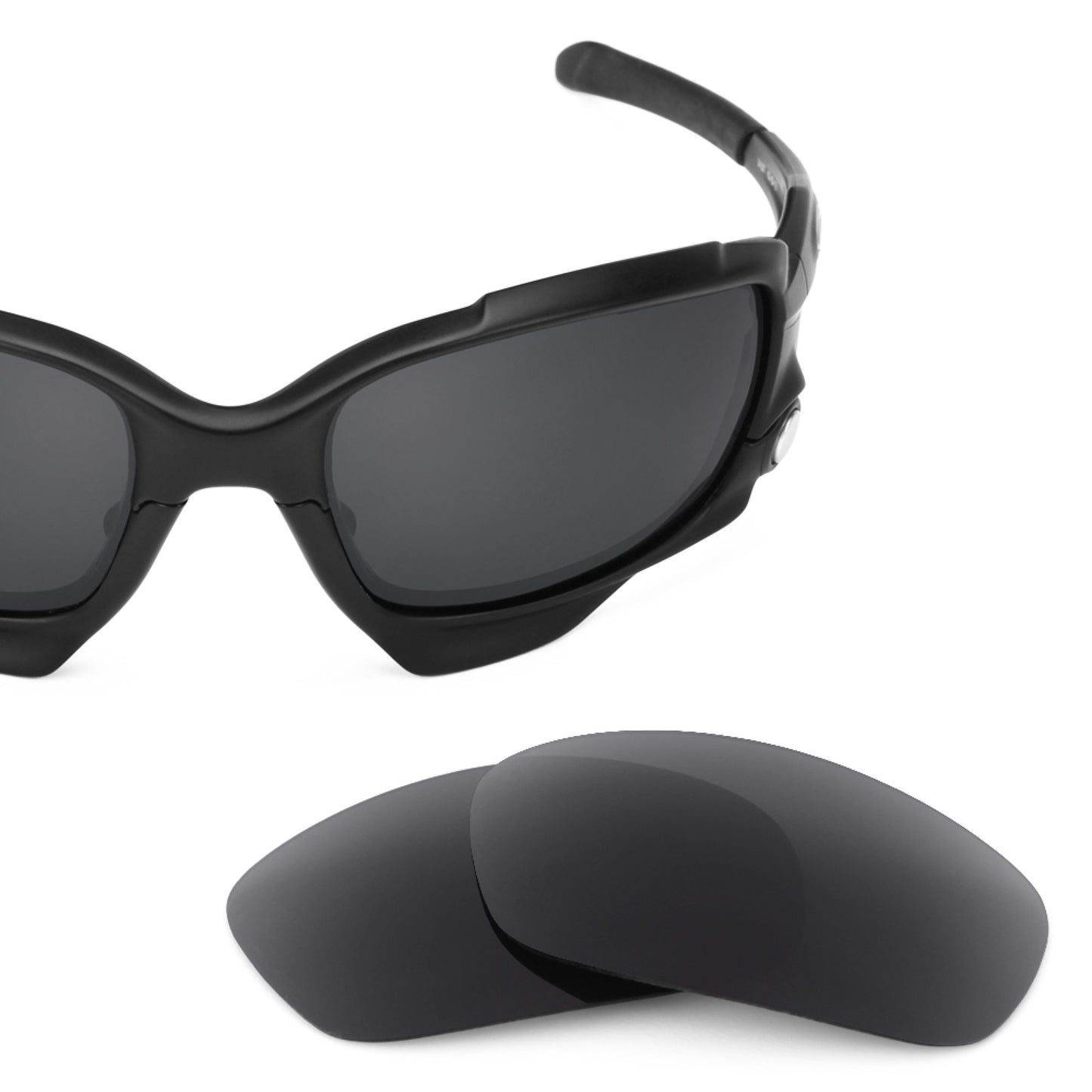 Revant replacement lenses for Oakley Racing Jacket (Low Bridge Fit) Polarized Stealth Black