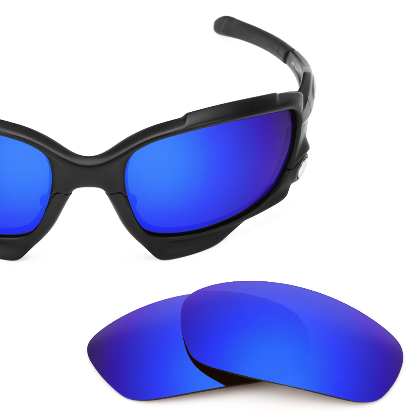 Revant replacement lenses for Oakley Racing Jacket (Low Bridge Fit) Non-Polarized Tidal Blue
