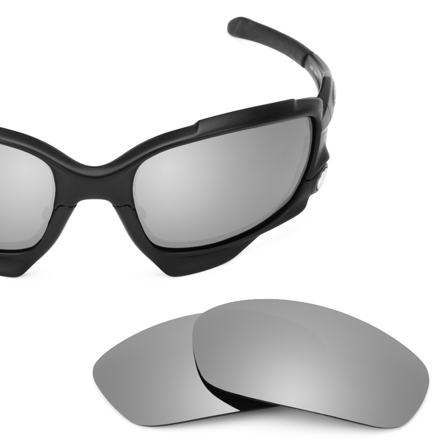 Revant replacement lenses for Oakley Racing Jacket (Low Bridge Fit) Non-Polarized Titanium