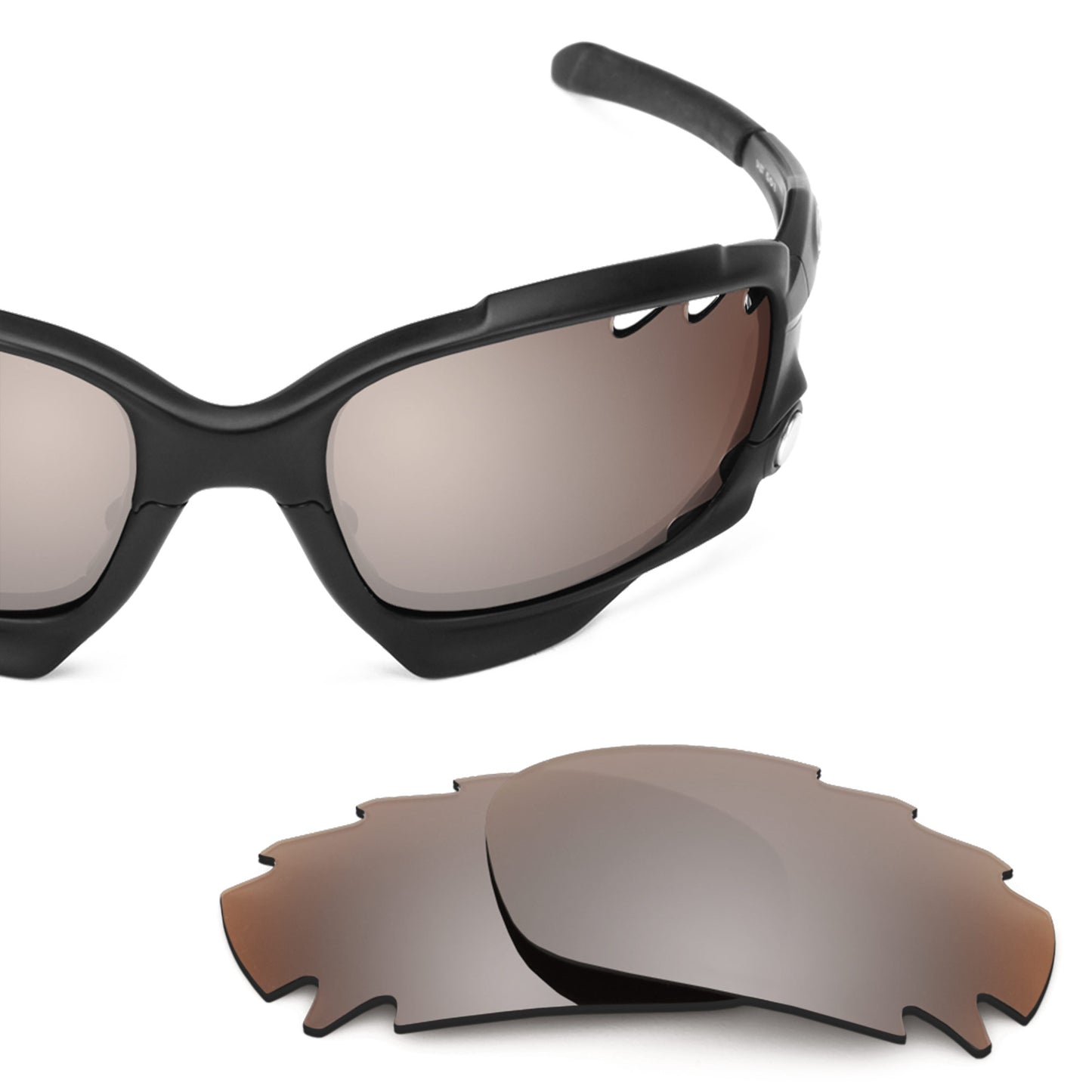 Revant replacement lenses for Oakley Racing Jacket Vented (Low Bridge Fit) Non-Polarized Flash Bronze