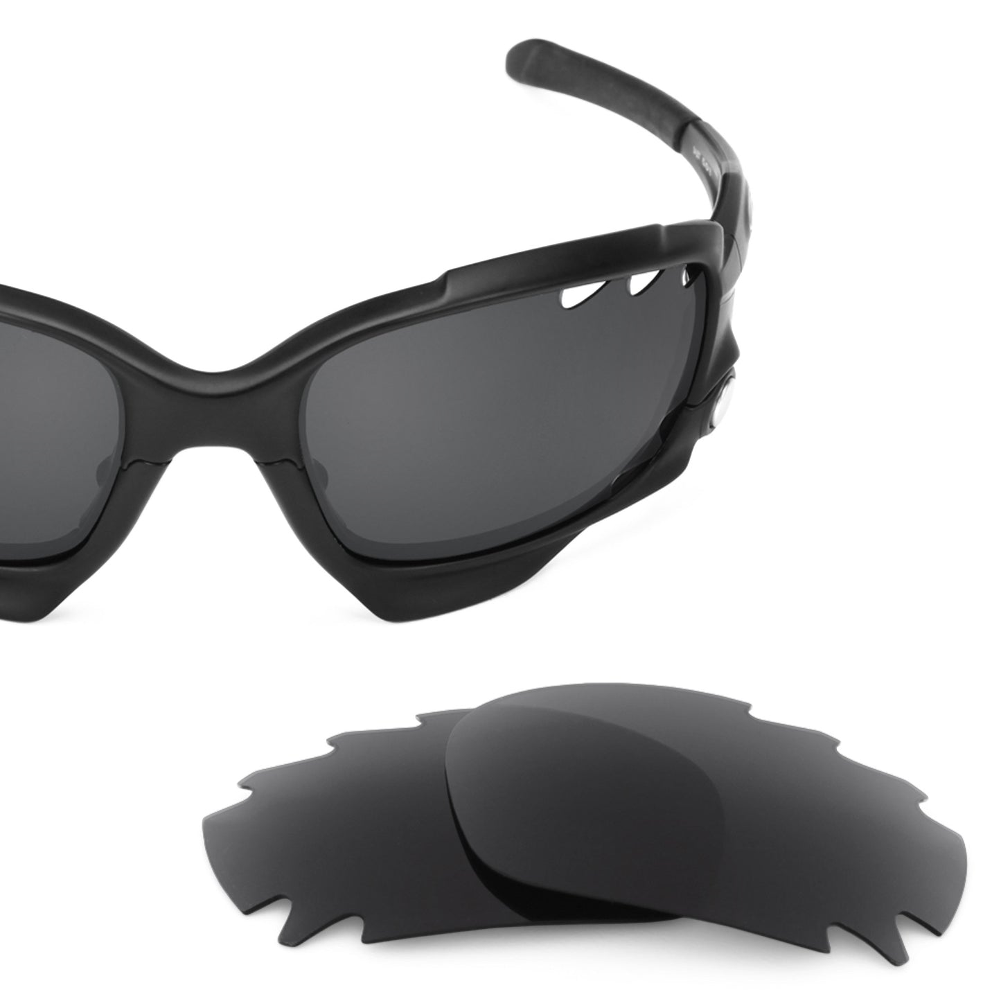 Revant replacement lenses for Oakley Racing Jacket Vented (Low Bridge Fit) Non-Polarized Stealth Black